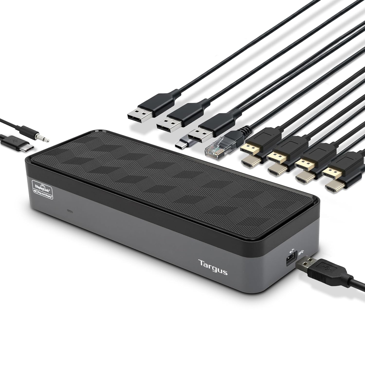 Targus USB-C Universal Quad 4K (QV4K) Docking Station with 100W Power Delivery, Black (DOCK570USZ)