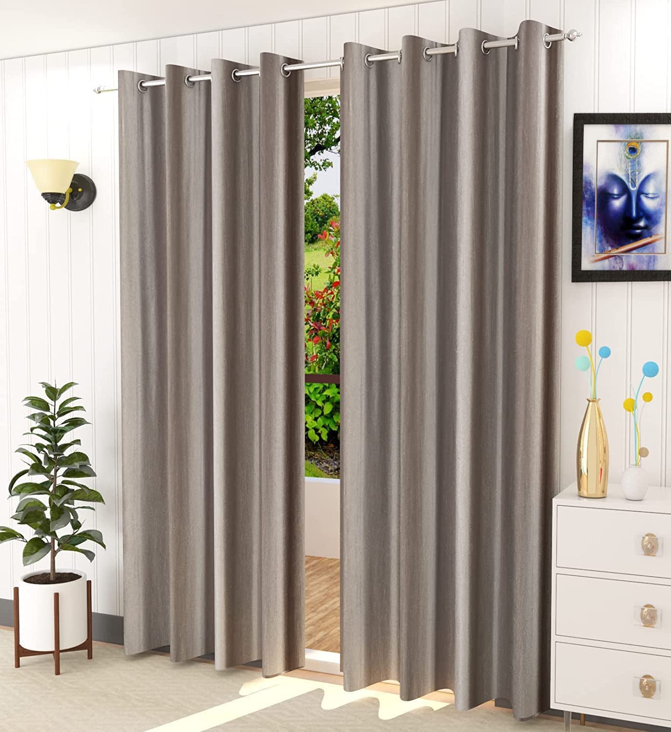 See full amazon price history chart for Photica Decor Set of 1 Piece Plain Solid Room Darkening Curtains for Window 5 feet, Colour - Grey Photica Decor Set of 1 Piece Plain Solid Room Darkening Curtains for Window 5 feet, Colour - Grey (B0BR1GJ33Q) Amazon Price History, Amazon Price Tracker