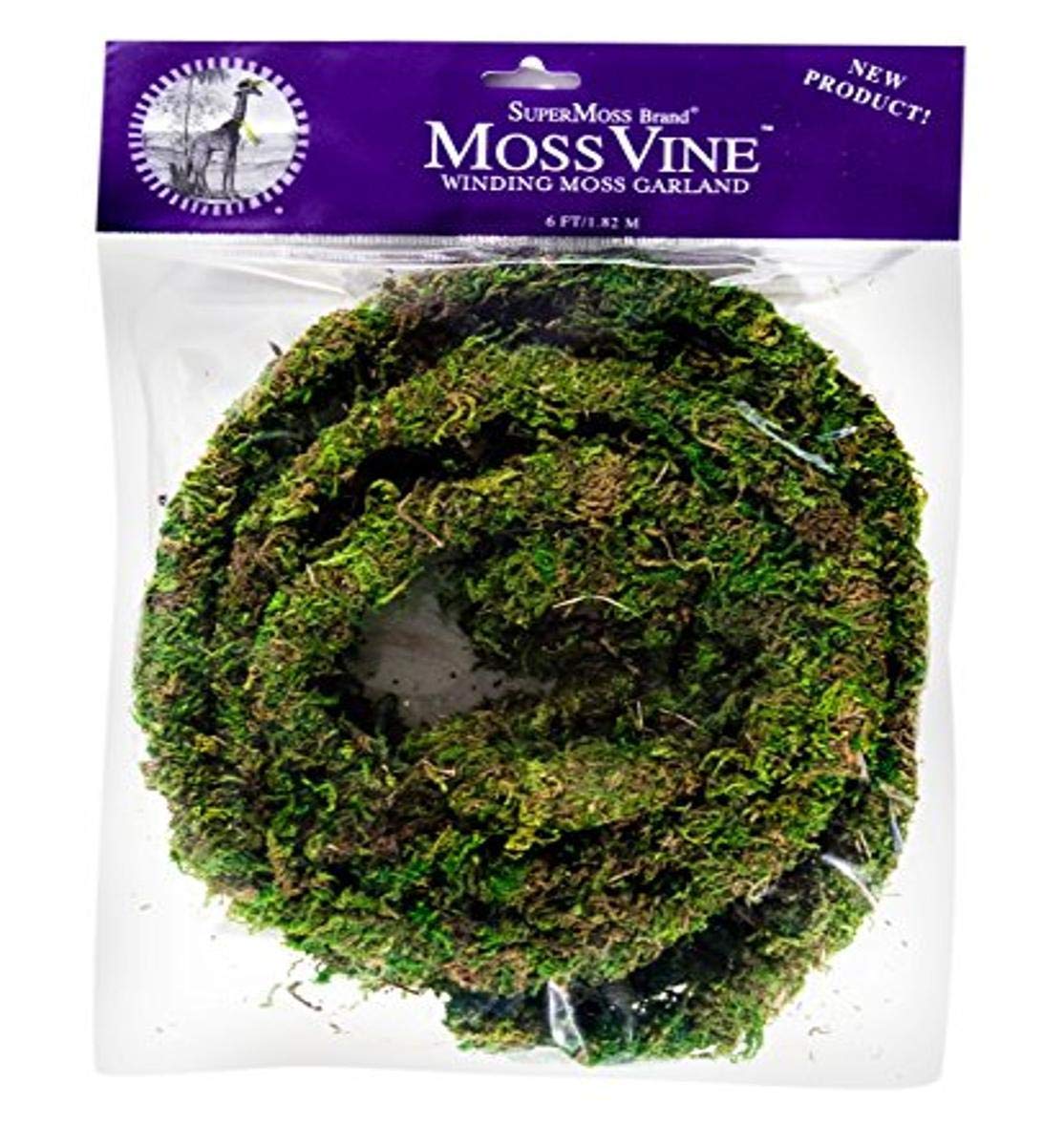 Mossvine guirlande verte suspendue Super Moss decoration mariage