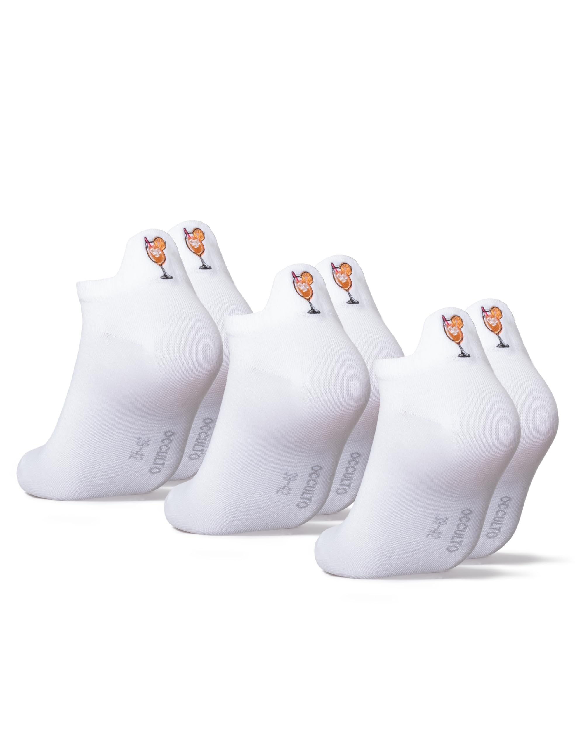 Occulto Damen & Herren Sneaker Socken 3er Pack, 6er Pack (Modell: Luca)