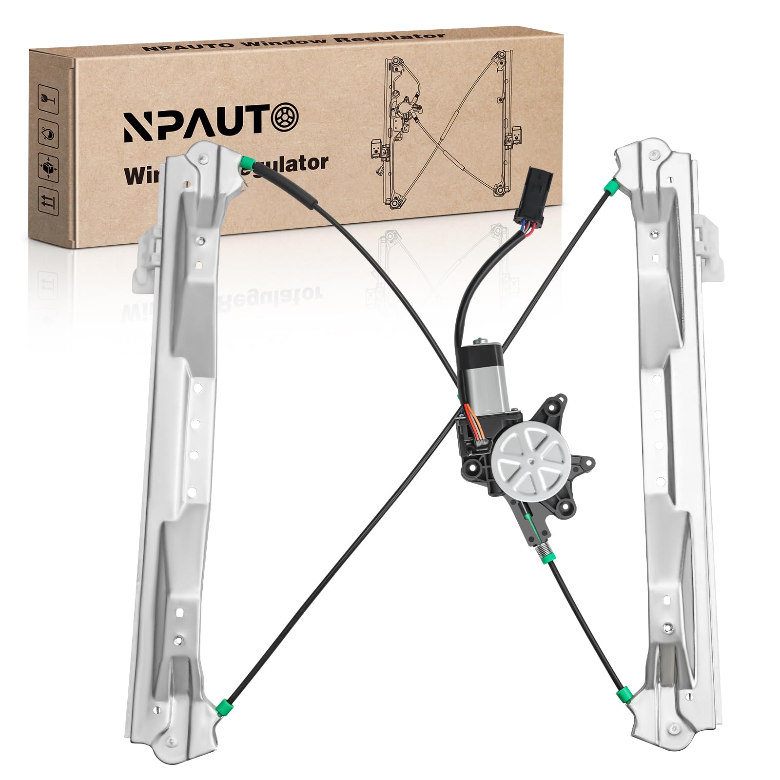 Front Passenger Side Power Window Regulator with Motor Replacement for Dodge Grand Caravan, Chrysler Town & Country, Ram C/V 2008 2009 2010 2011 2012