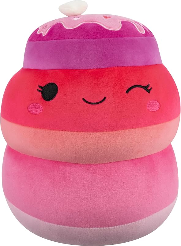 Squishmallows Original 12in Bertina the Pink Ombré Pancakes – Official Jazwares Plush (Medium-Sized)