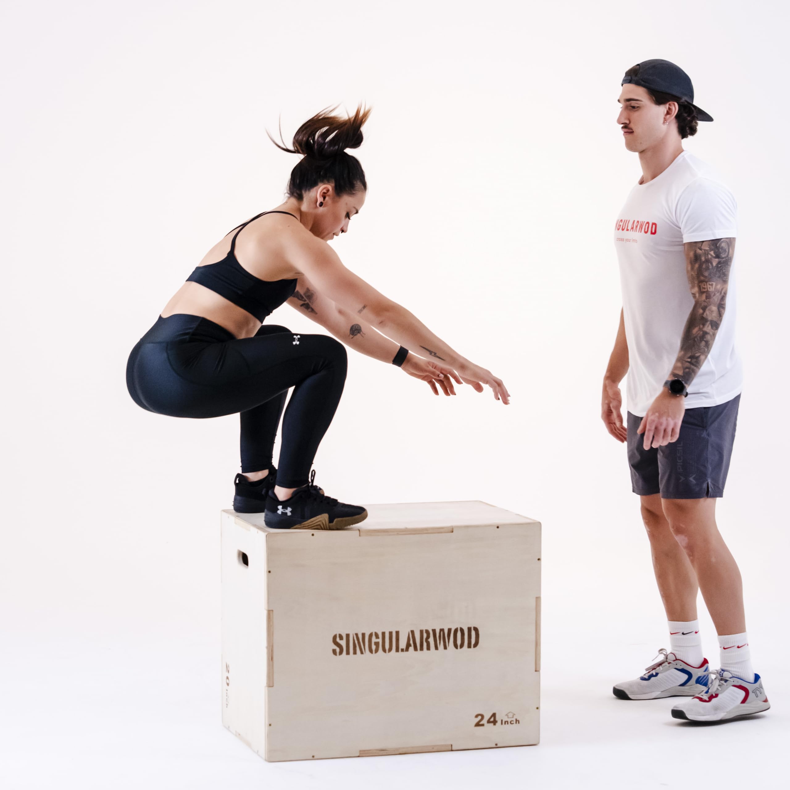 SINGULARWOD Cajón Pliométrico Eucalipto. Cajon Pliometrico. Steps Fitness Cajón de Salto Crossfit. Steppers Crossfit. Cajon de Salto. Plyo Box, Jump Box Cross Training. Cajon Crossfit