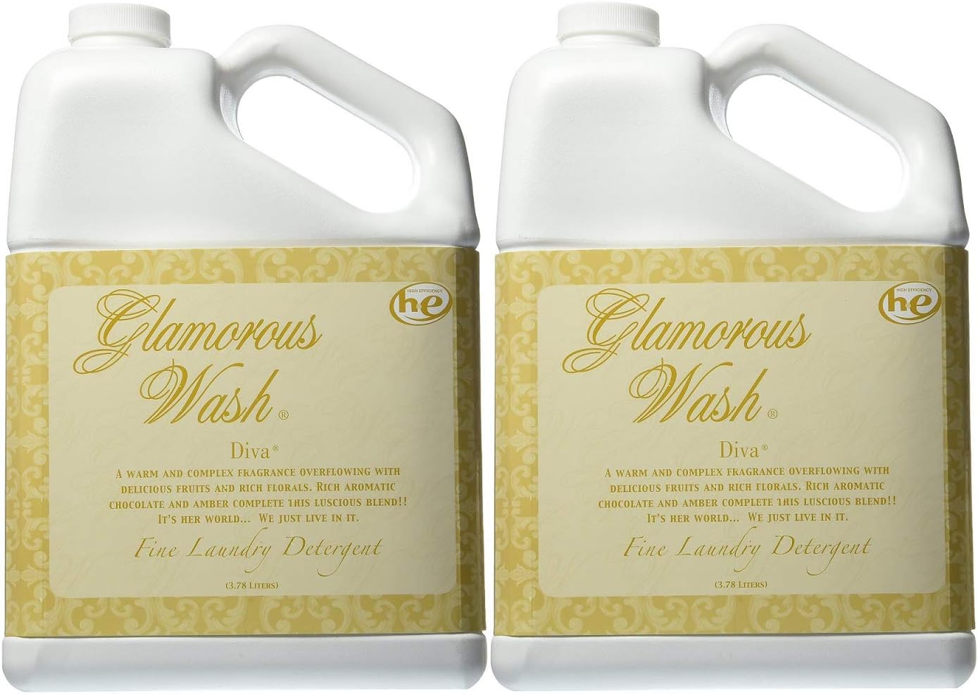 Tyler Glamorous Wash Diva Fine Laundry Detergent 3.78 Liters (2 Pack)