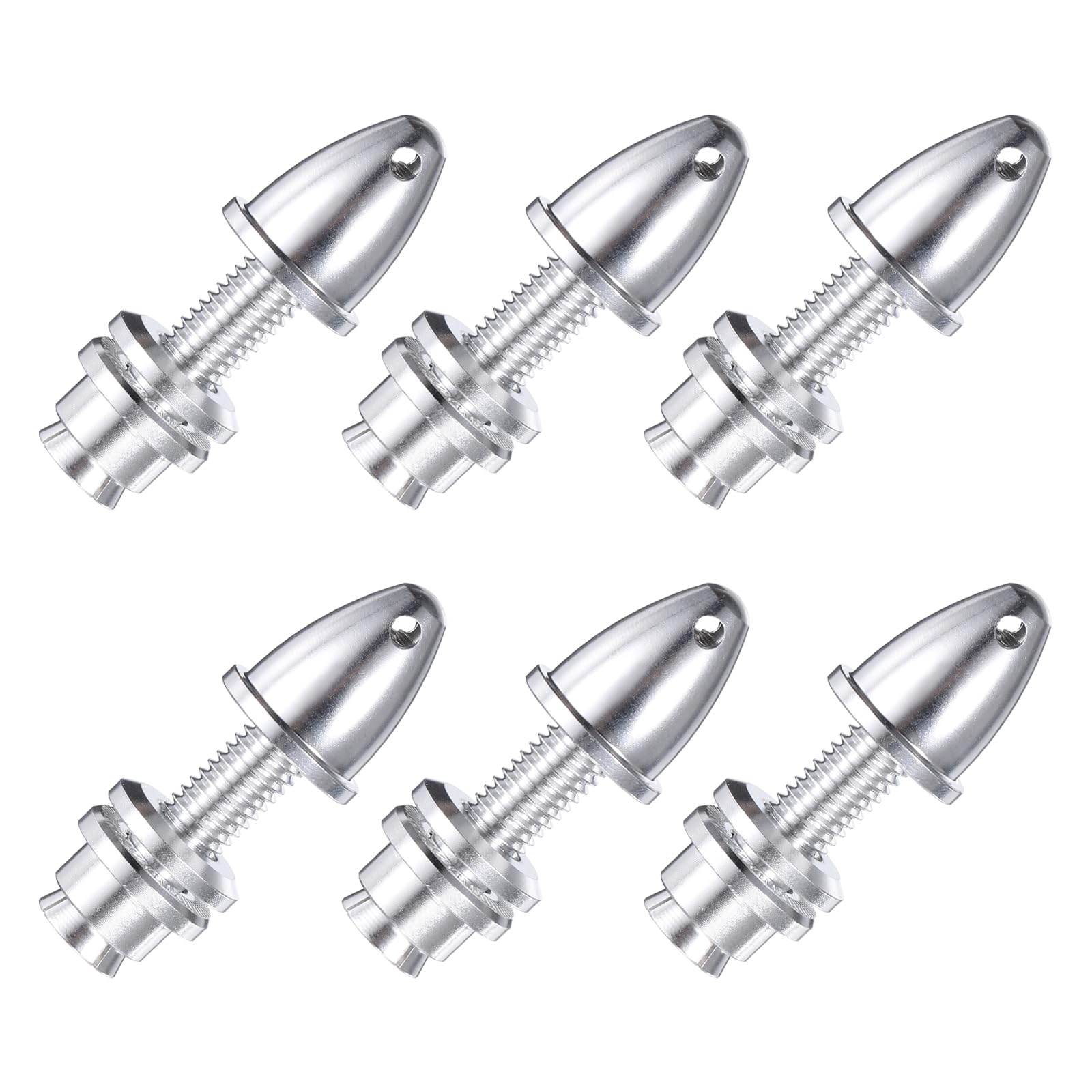 sourcing map RC Plane Airplane Spinners, 5mm Aperture and 8mm Output Axle Propeller Adapter Saver for Shaft Brushless Motor Speed Controllers, Pack of 6
