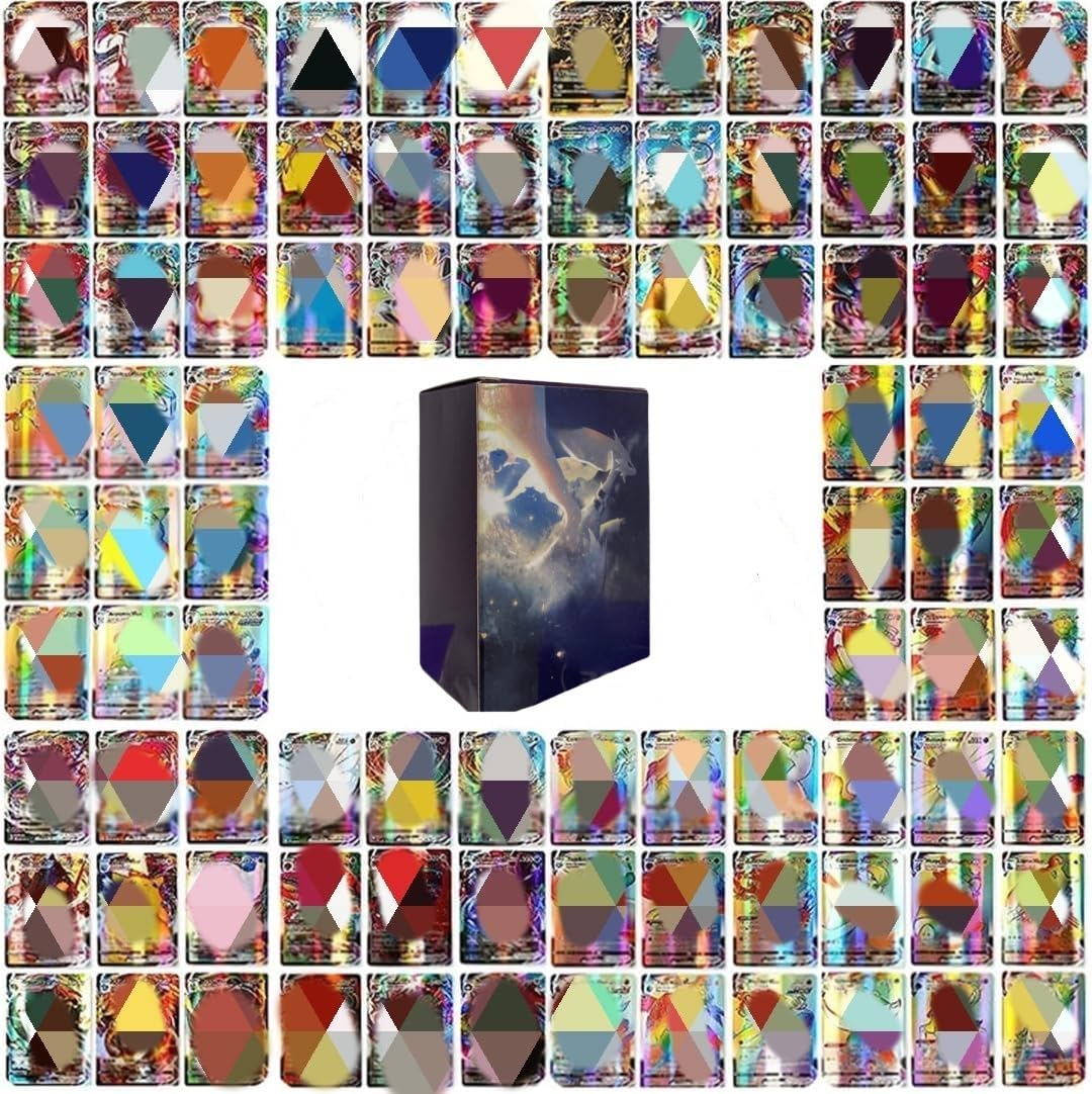 100 Cartas pok Version Español,Cartas V VMAX VSTAR,Cartas Brillante Alta Potencia Alto Ataque Cartas de Colección NO repetidas. (ES100VSTAR)