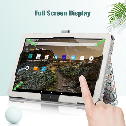 Miniatura 8 de Fintie Funda tipo libro para tableta Tienda Fire HD 10 y 10 Plus (1311 generación, versión 20232021) de 10.1 pulgadas, funda de pie delgada con