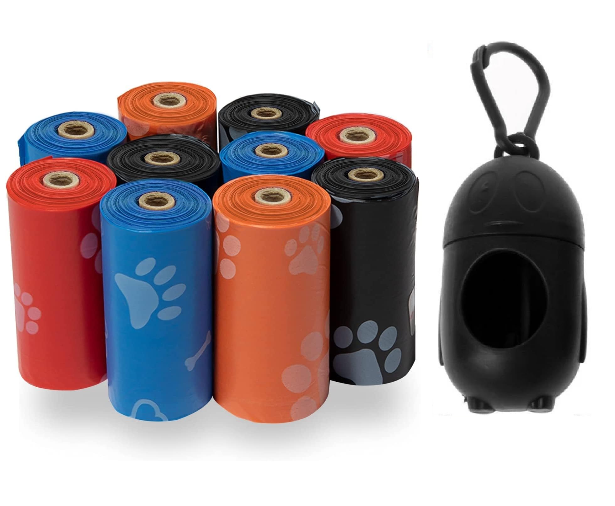 ZURATO Baby Diaper Disposable Bags with Dispenser, Waste Bags, Convenient and Quick Diaper Disposal, Unscented Leak & Odors Proof Diaper Trash Bags for Newborn Diapers (5 Roll + 1 Case)