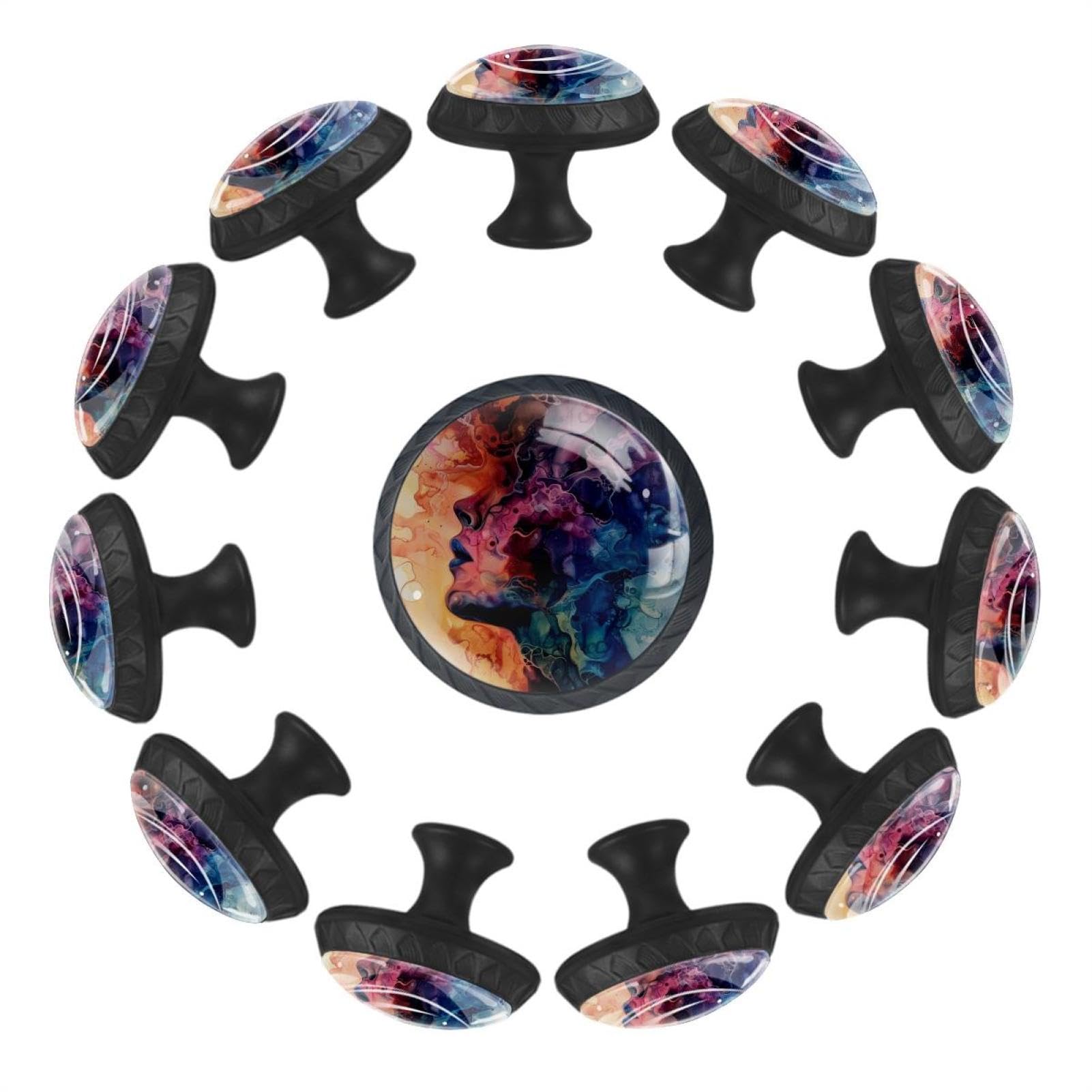 Boutons de tiroir pour cuisine et chambre lot de 12 poignées en verre cristal pour buffet
