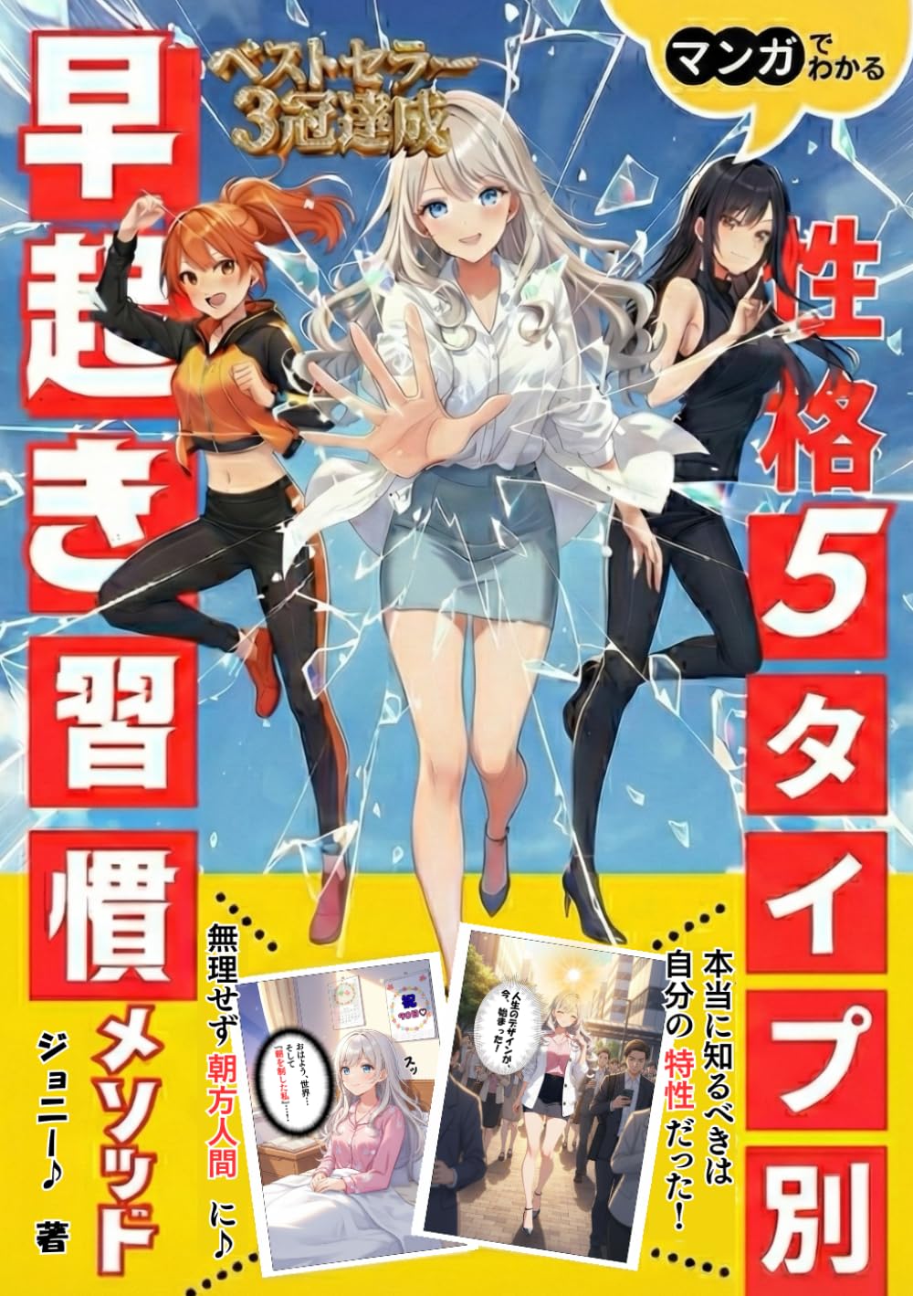 性格5タイプ別早起き習慣メソッド: マンガでわかる自分の特性を理解すれば対策できる！朝型人間になって人生を変える方法