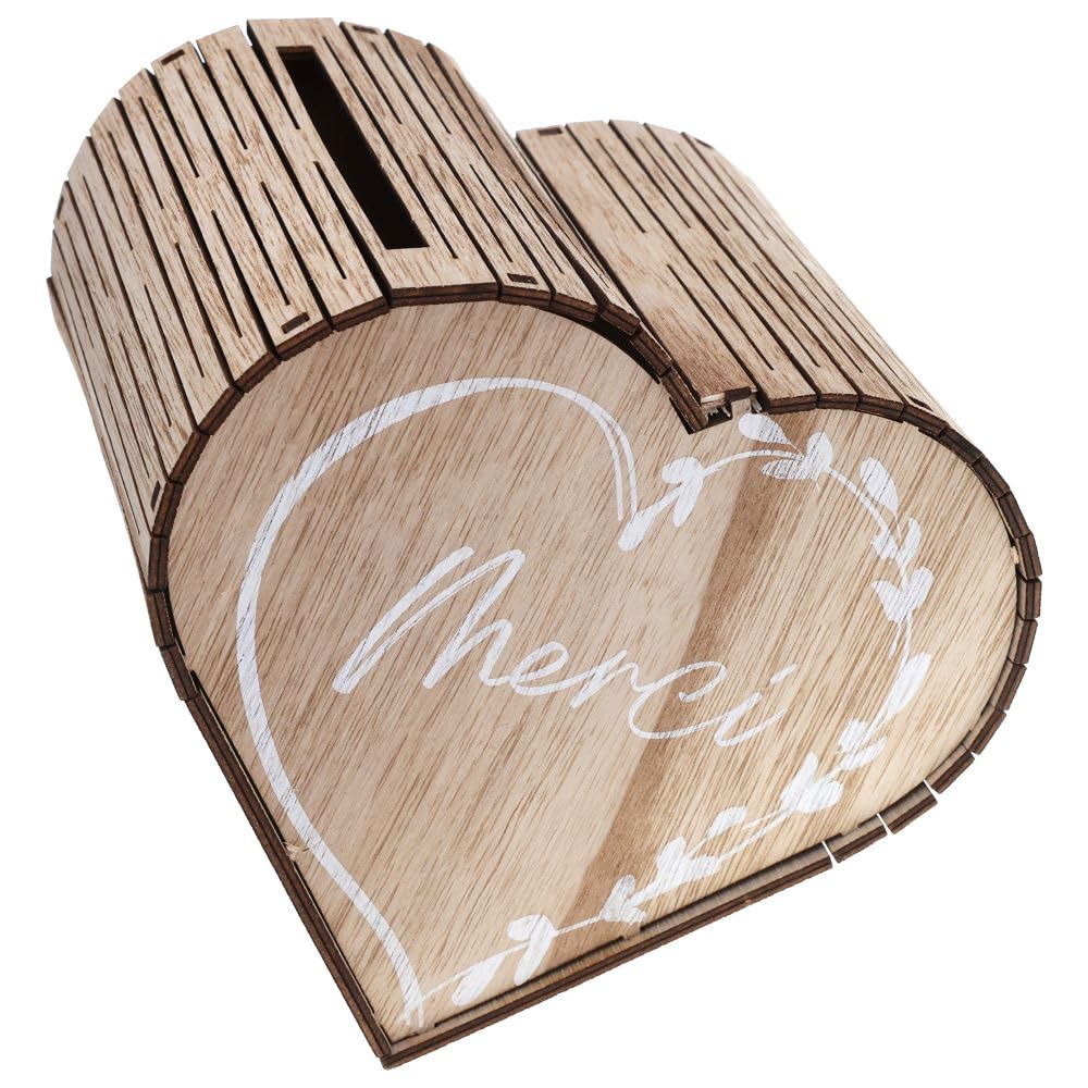 URNE Bois Coeur Mariage
