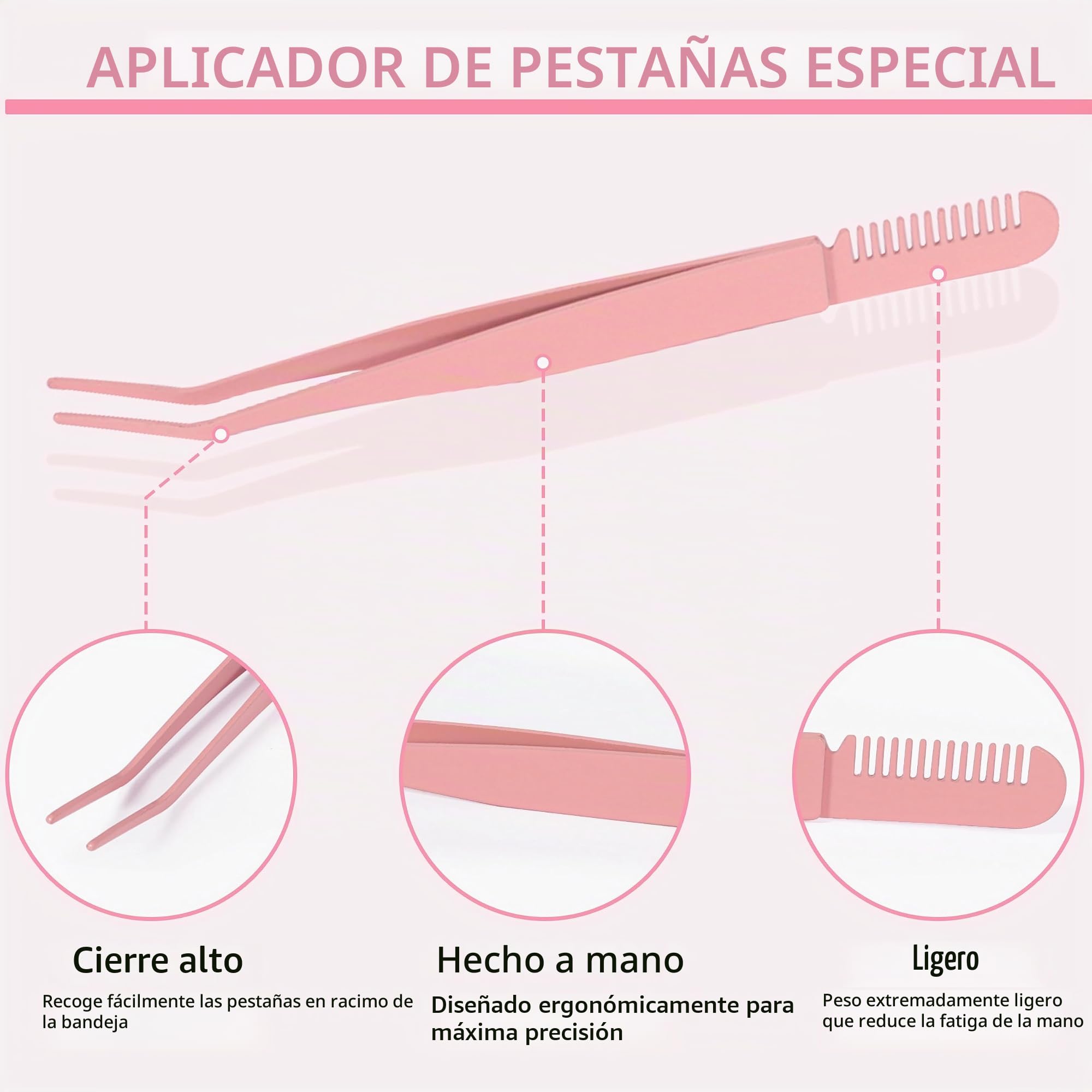 144 Pcs Kit de Extensiones de Pestañas, Reutilizables, Mezcla de Longitudes 8-16mm, Kit Completo con Adhesivo y Sellador 2 en 1, Removedor, Pinzas, Cepillo, DIY en Casa, para Principiantes