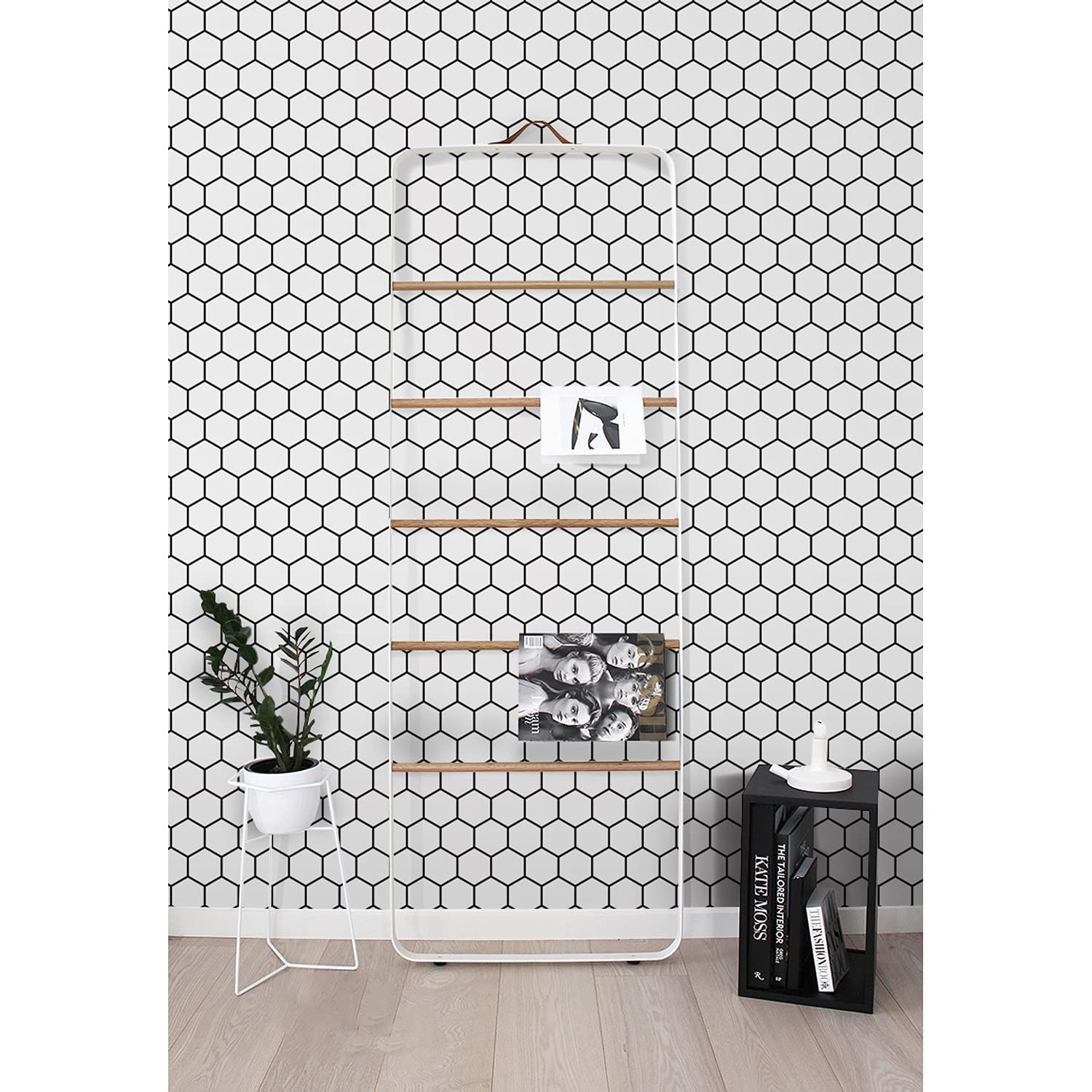 Papier peint nid d'abeille géométrique haut de gamme 312x219cm pour meuble