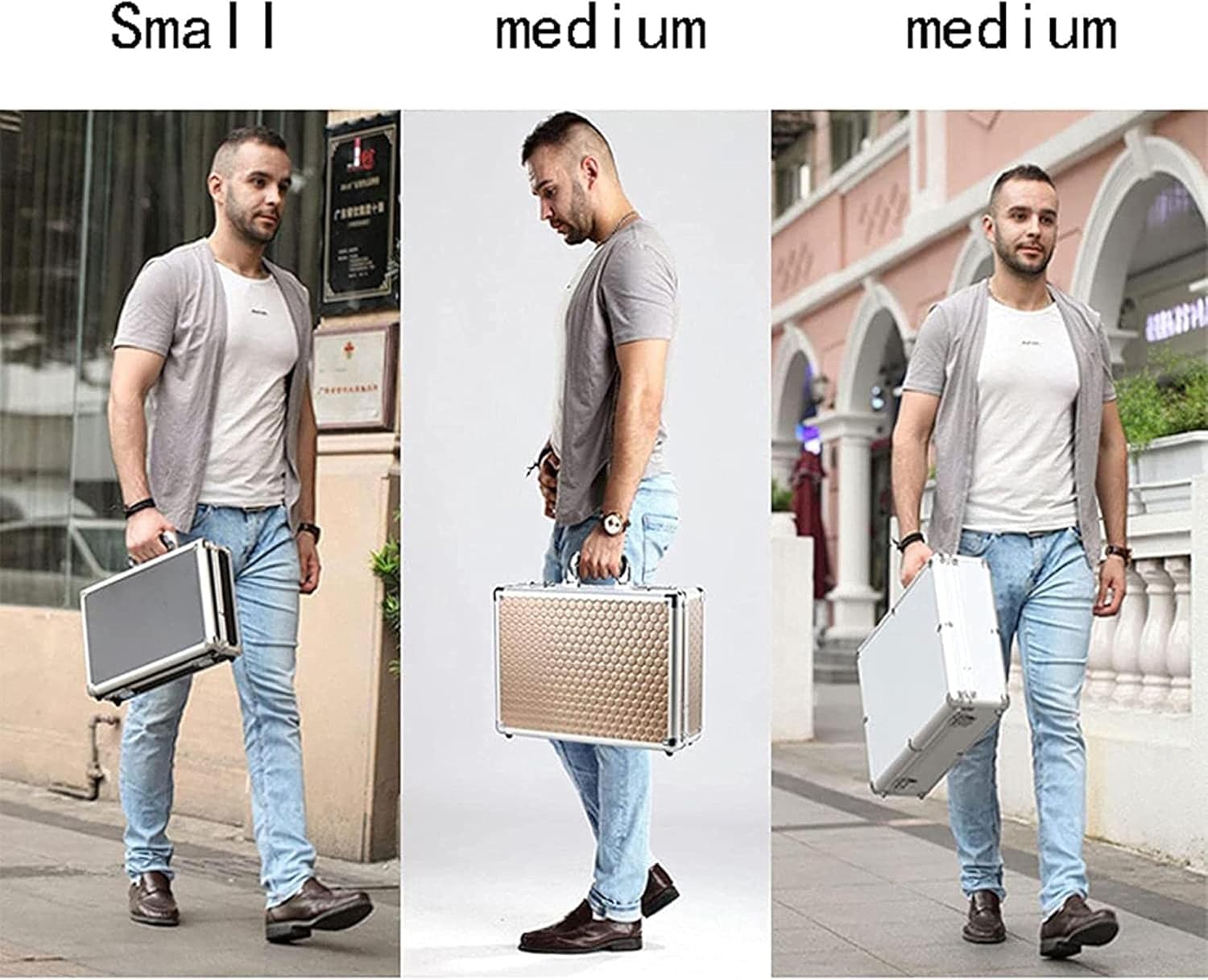 Cassaforte digitale con serratura portatile, da viaggio, casa, per proteggere denaro, gioielli, passaporto, casa, lavoro, viaggi, facile da usare (argento S)