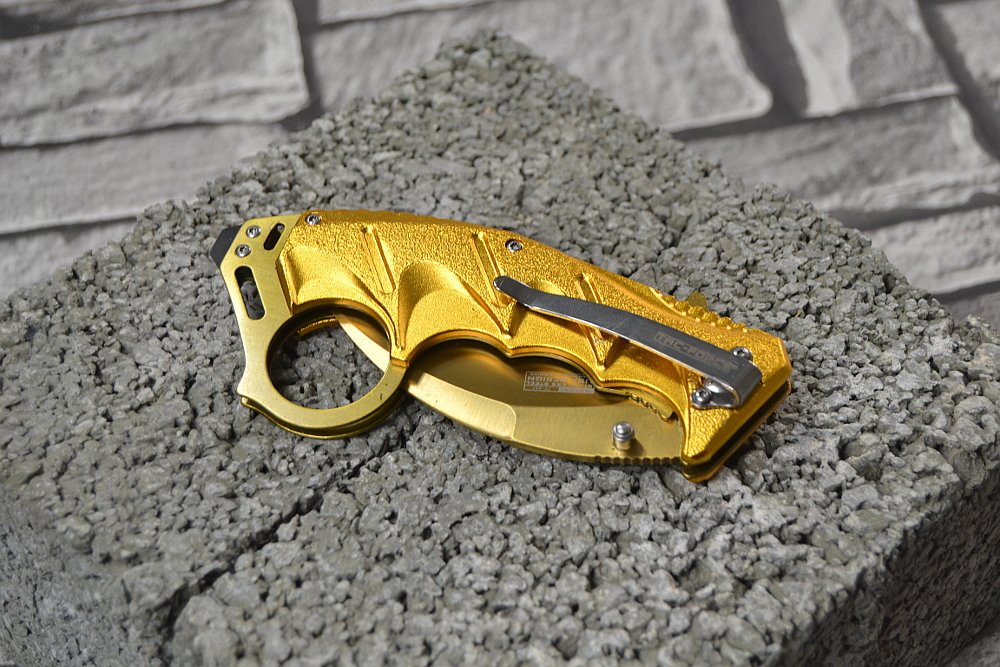 Amazon.com: Tac Force TF-957GD Gold Aluminum Assist Open