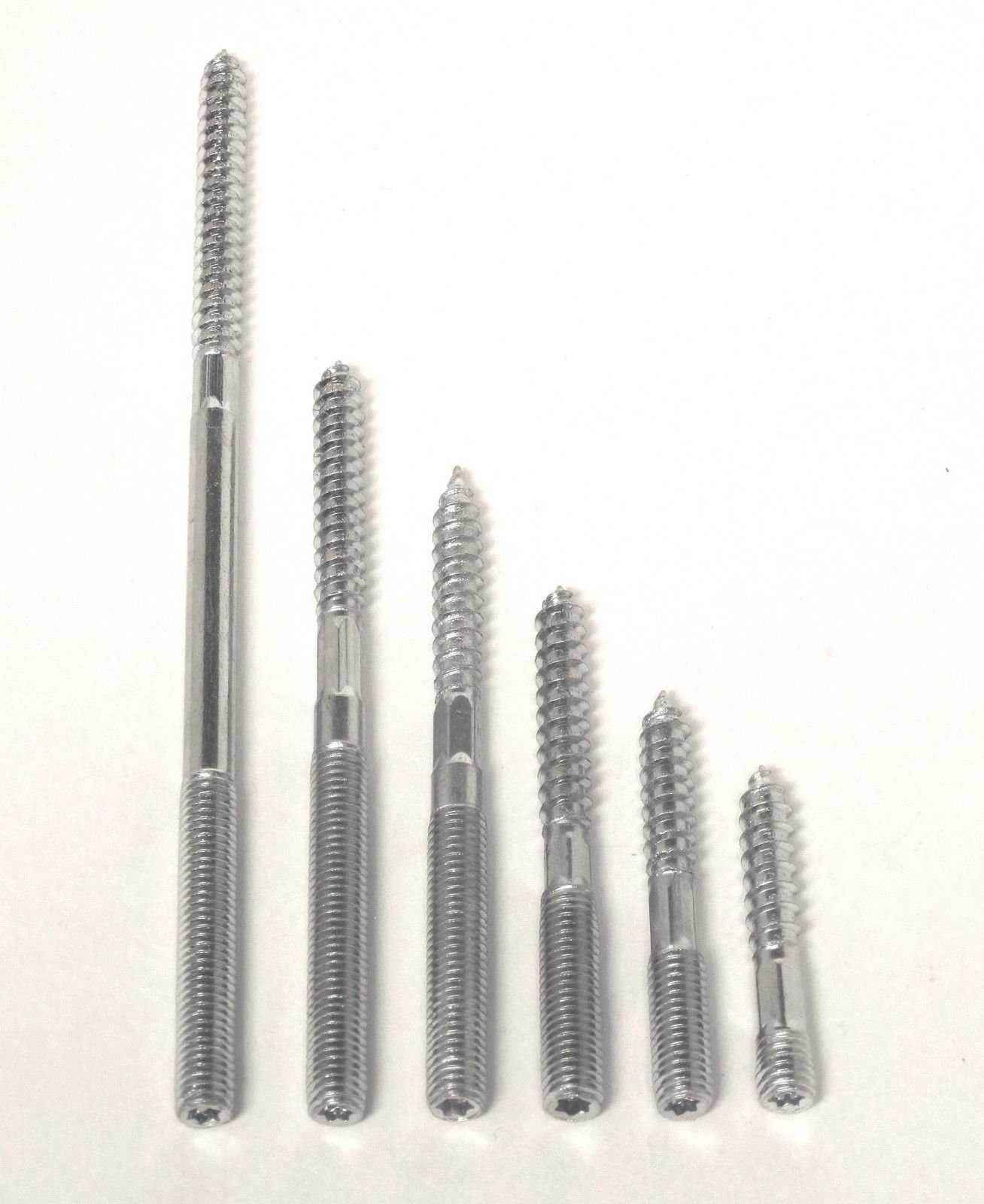 Bayram® 10 Stck Stockschrauben Stahl verzinkt mit Torx nach Auswahl (M12x180)