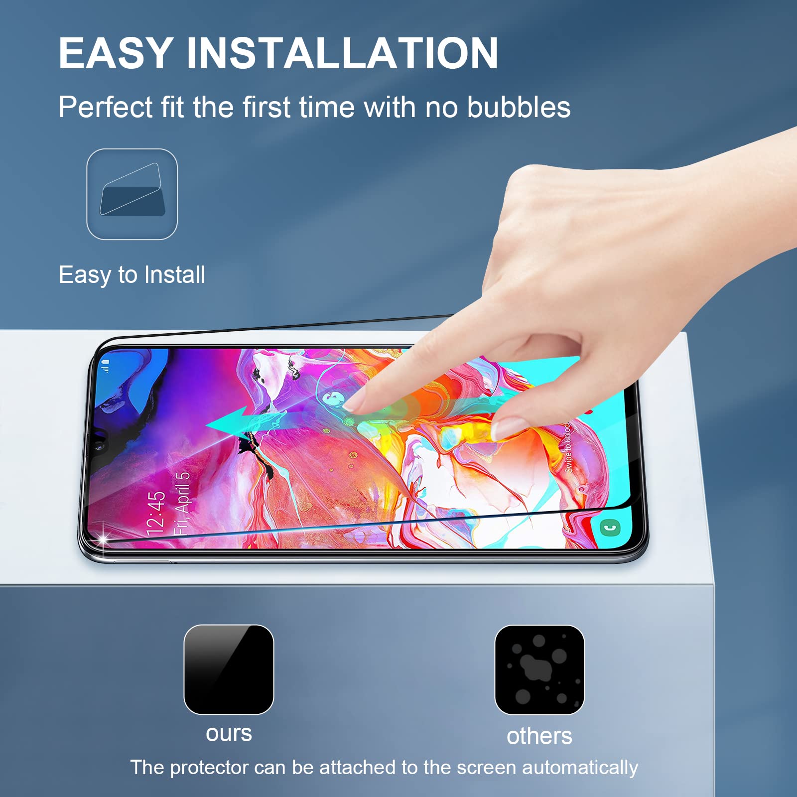 GiiYoon Panzerglas Für Xiaomi Mi 11 Lite (4G/5G/NE) | 3x Displayschutzfolie 9H Härte, Blasenfrei, Kratzfest
