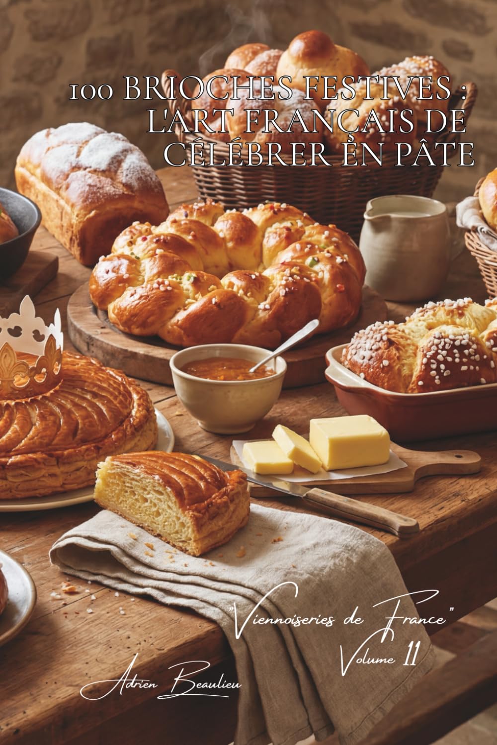 100 brioches festives : l'art français de célébrer en pâte: Roi des rois, couronnes, l'art de faire fête avec la brioche (SÉRIE BOULANGERIE & DOUCEURS ... "Viennoiseries de France" (6 livres))