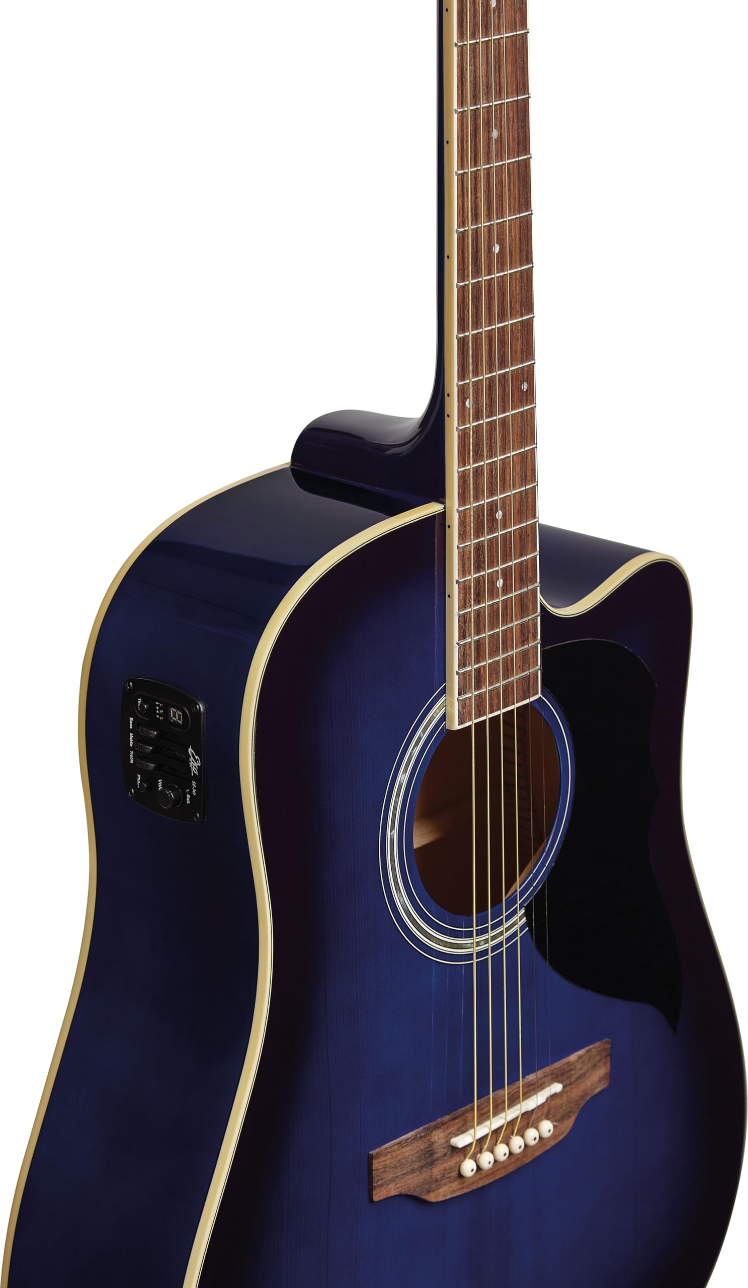 Eko RANGER CW EQ Blue Sunburst Chitarra Acustica con Equalizzatore