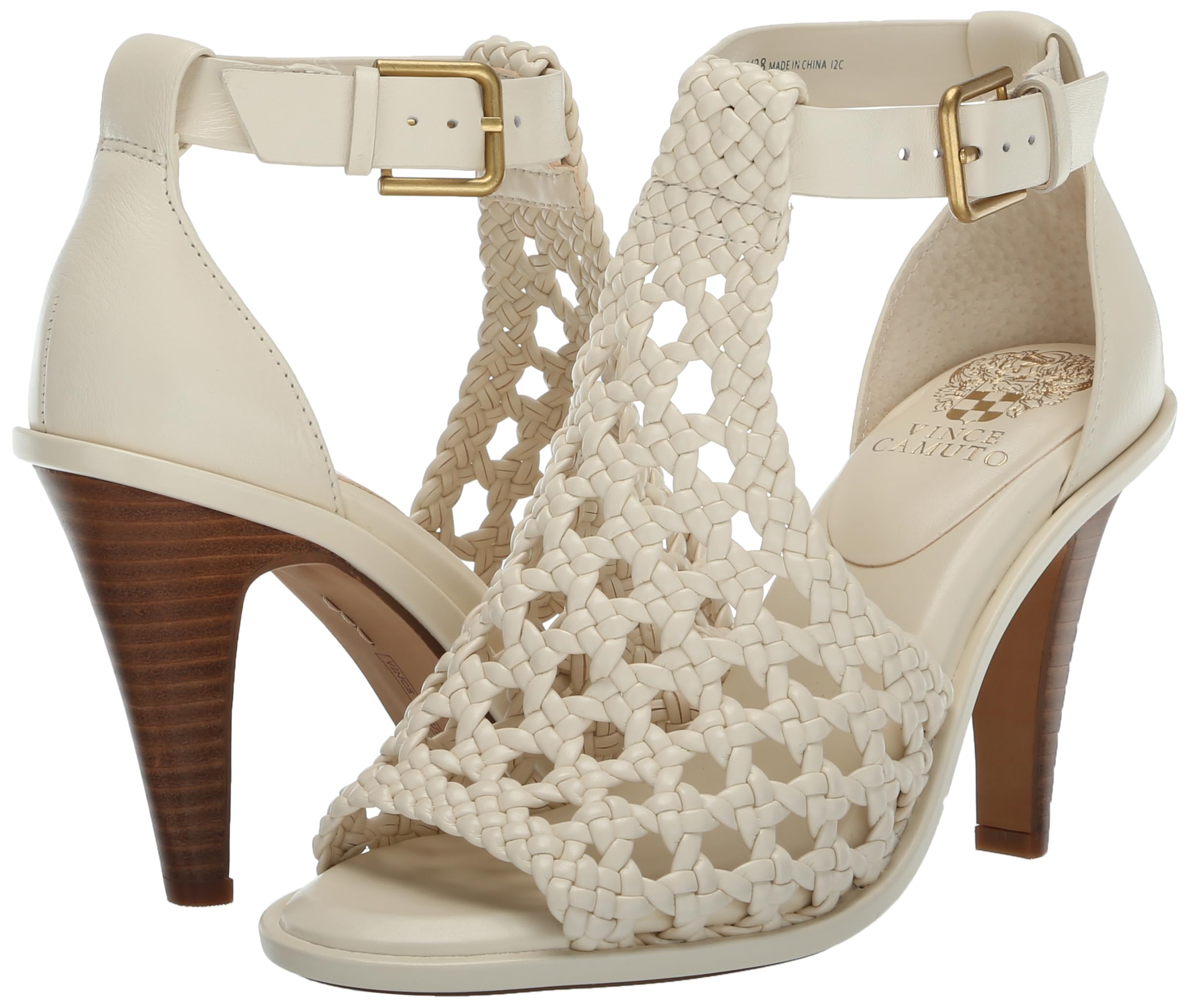 Vince Camuto Women's Frasper Heeled Sandal: Creamy White 7.5