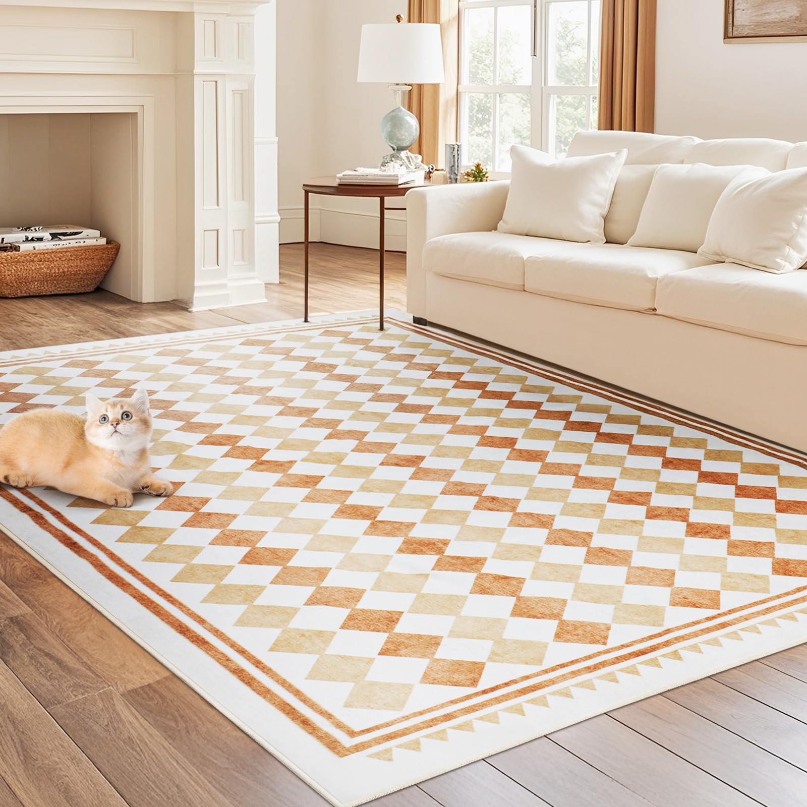 iHeroo Tappeto Salotto Moderno 80x150cm, Tappeto Morbido e Antiscivolo, Tappeto Lavabile in Lavatrice, Perfetto per Soggiorno e Sala da Pranzo