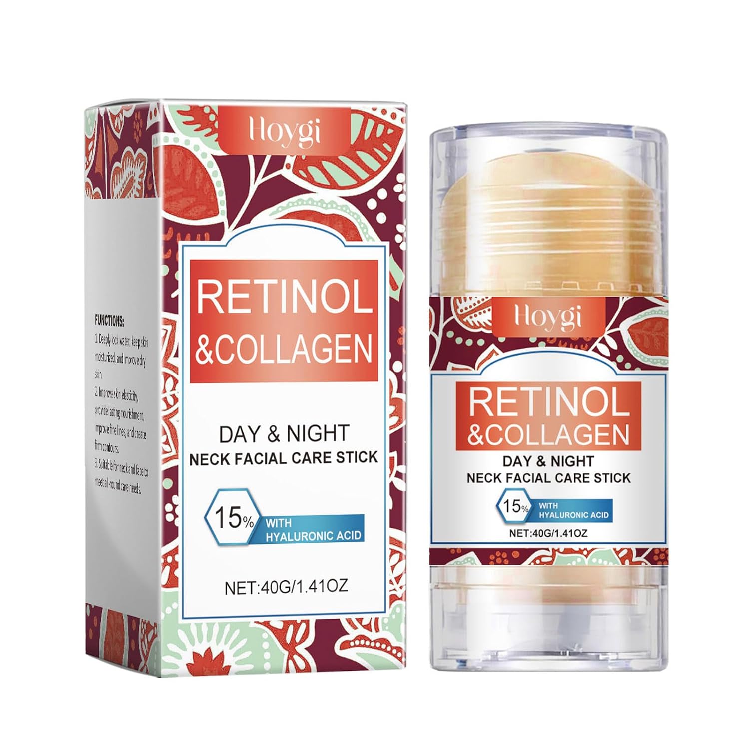 Retinol & Collagen Neck Facial Care Stick, Anti Aging Neck and Décolleté Firming Cream – Tighten and Hydrate Skin Day & Night Neck Tightening Cream Firm Repair Sagging Rejuvenates Skin Retinol & Collagen Neck Facial Care Stick, Anti Aging Neck and Décolleté Firming Cream – Tighten and Hydrate Skin Day & Night Neck Tightening Cream Firm Repair Sagging Rejuvenates Skin