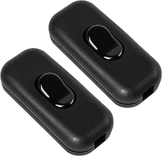 Inline Cord Switch On/Off Lamp Control Appliance Switch AC120V 10A, 250V 6A Suitable for Appliance or Bedroom Table Lamp Desk, etc 2 Pack