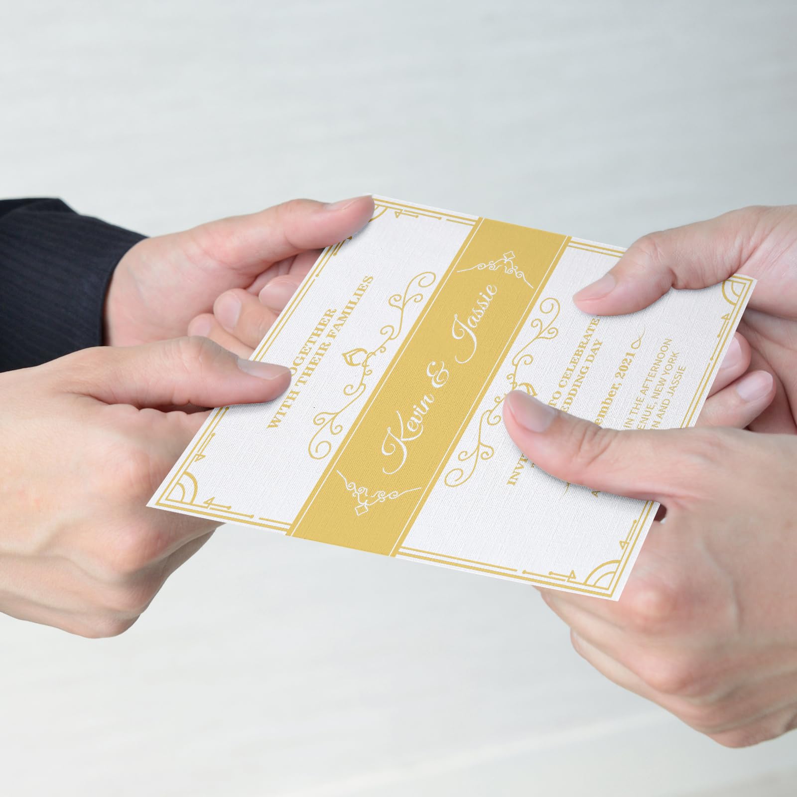 Geosar 500 hojas de cartulina de lino de 5 x 7 pulgadas, cartulina de invitación, papel de impresora de peso pesado, 90 libras, tarjetas de índice de 250 g/m² para cubierta de impresora, postales