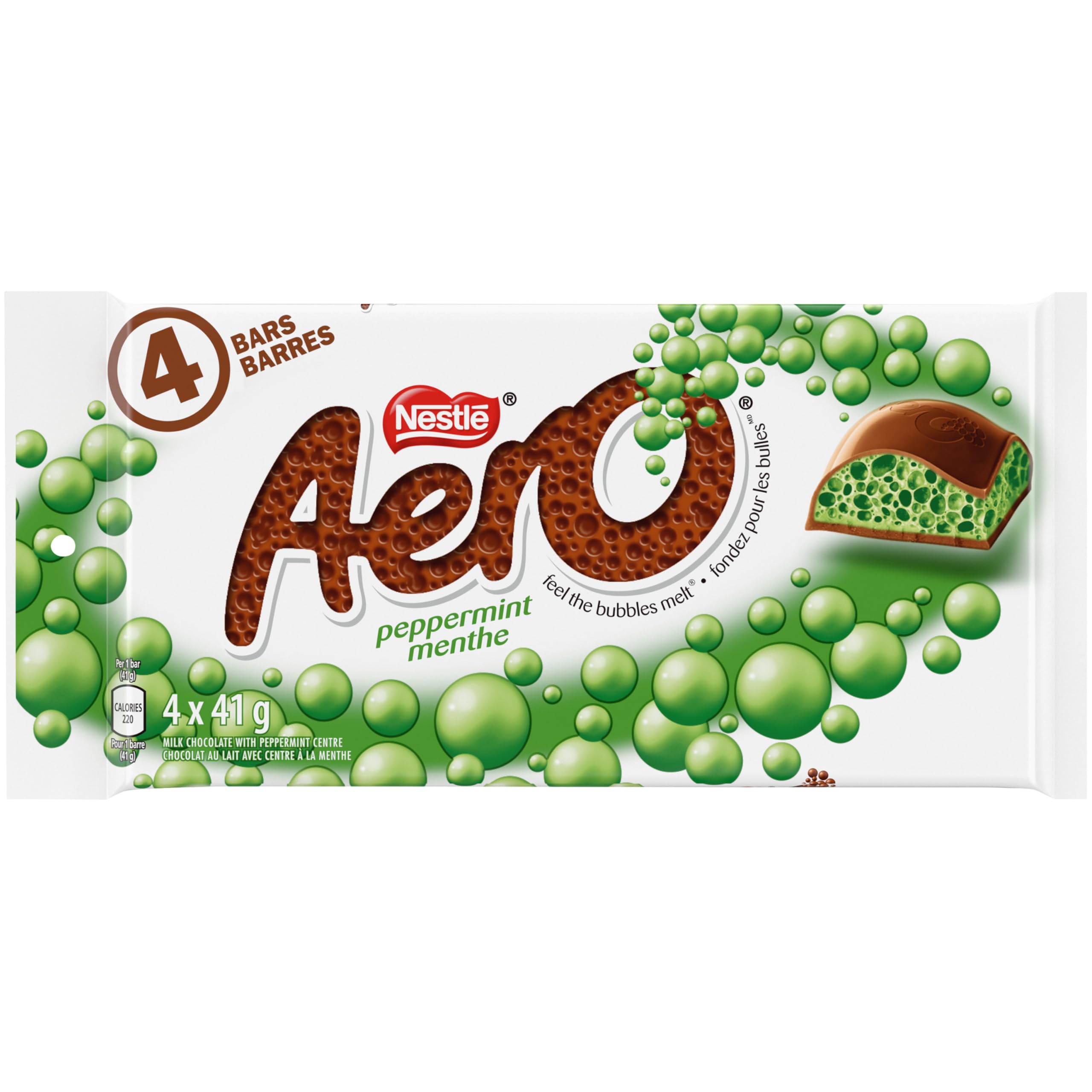 AERO Peppermint Bar, 1.44 Ounce (Pack of 16)