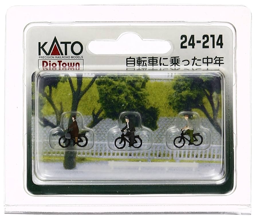 Amazon.co.jp: KATO Nゲージ 自転車に乗った中年 24-214