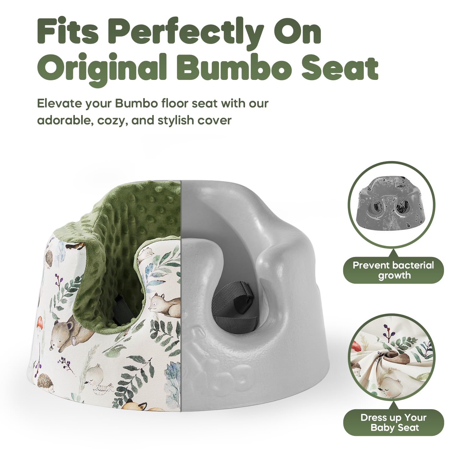 Mamatepe Seat Cover Compatible With Bumbo Seat,Breathable, 48 OFF