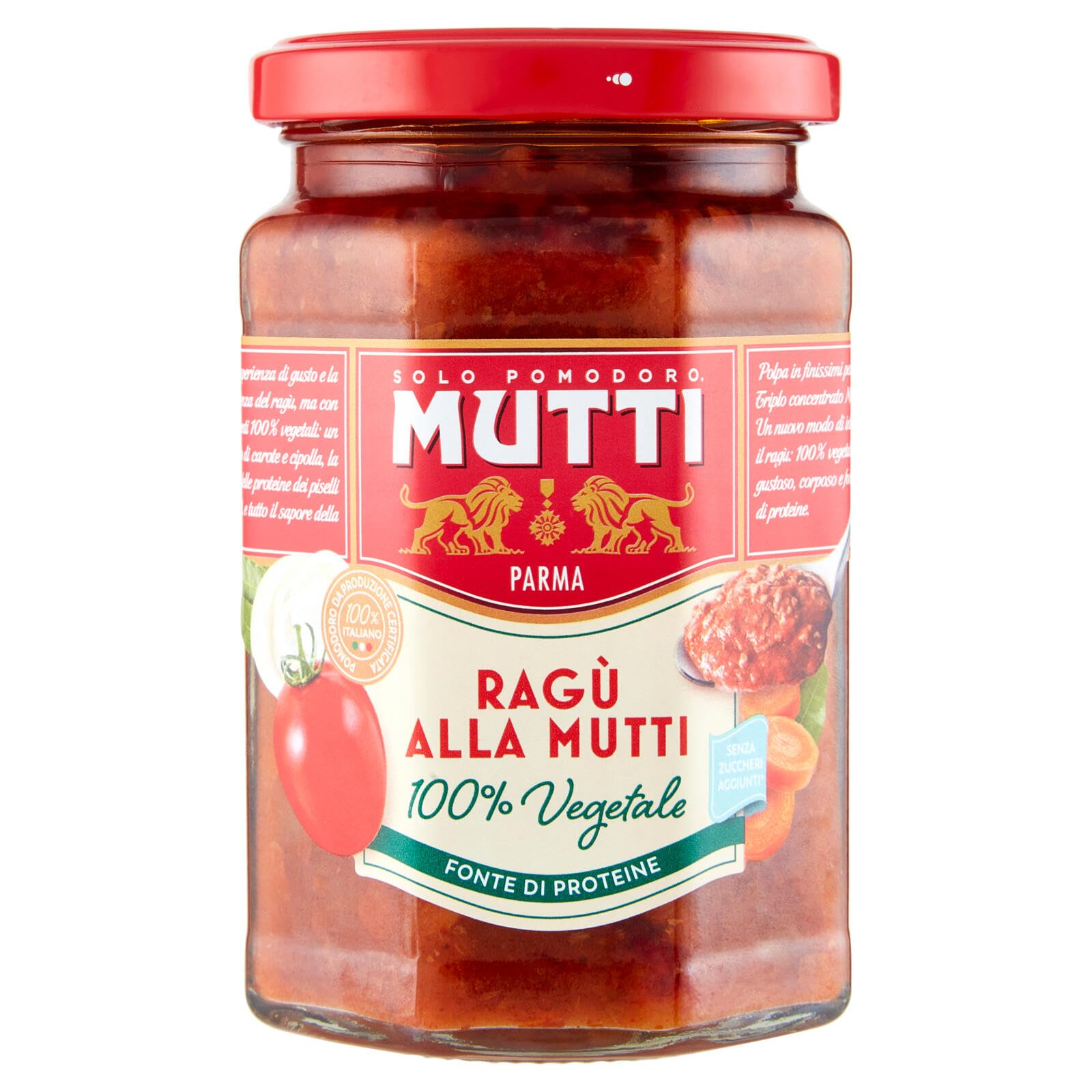 Italian Gourmet Ragù di verdure sugo vegetale per pasta italiano 24 x 280g | Ricetta ricca e pronta | Gemüsesauce im Glas, ohne Fleisch, ideal zu, Gesamtnettogewicht 6,72 kg + Kostenlos Polpa 400g