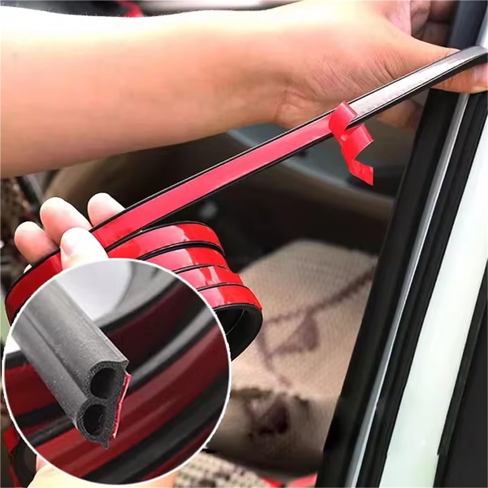 Strisce Di Tenuta Portiera Auto Adesivi Sigillanti Automatici A Doppio Strato Porta Bagagliaio Isolamento Acustico Guarnizione Accessori Interni Auto Porta Guarnizione Striscia(10m)