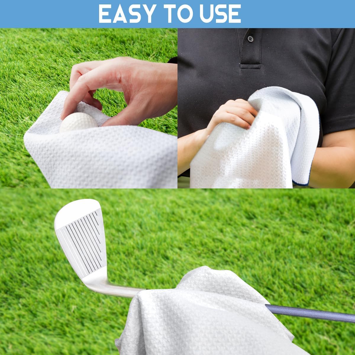 Not All Who Wander are Lost Printed Microfiber Golf Towel, Funny Golf Towel Gifts and Golf Accessories for Men Women Dad Mom Grandpa, Fathers Day Birthday Gift for Golf Lover - Image 6