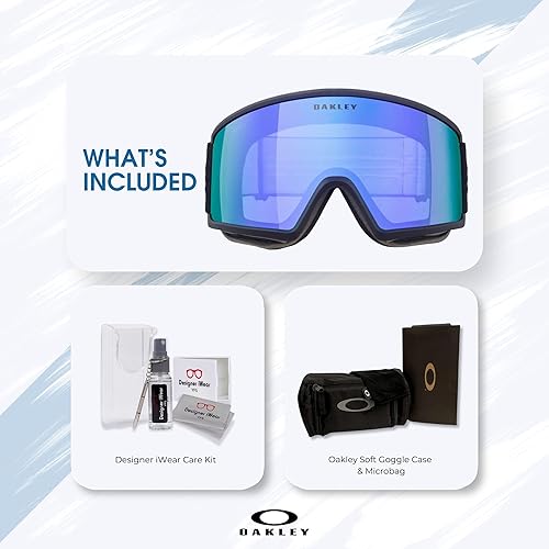 Miniatura 3 de OAKLEY Target Line - Gafas de esquí medianas y grandes para hombres y mujeres, OO7120, OO7121 + paquete con kit de gafas de accesorios