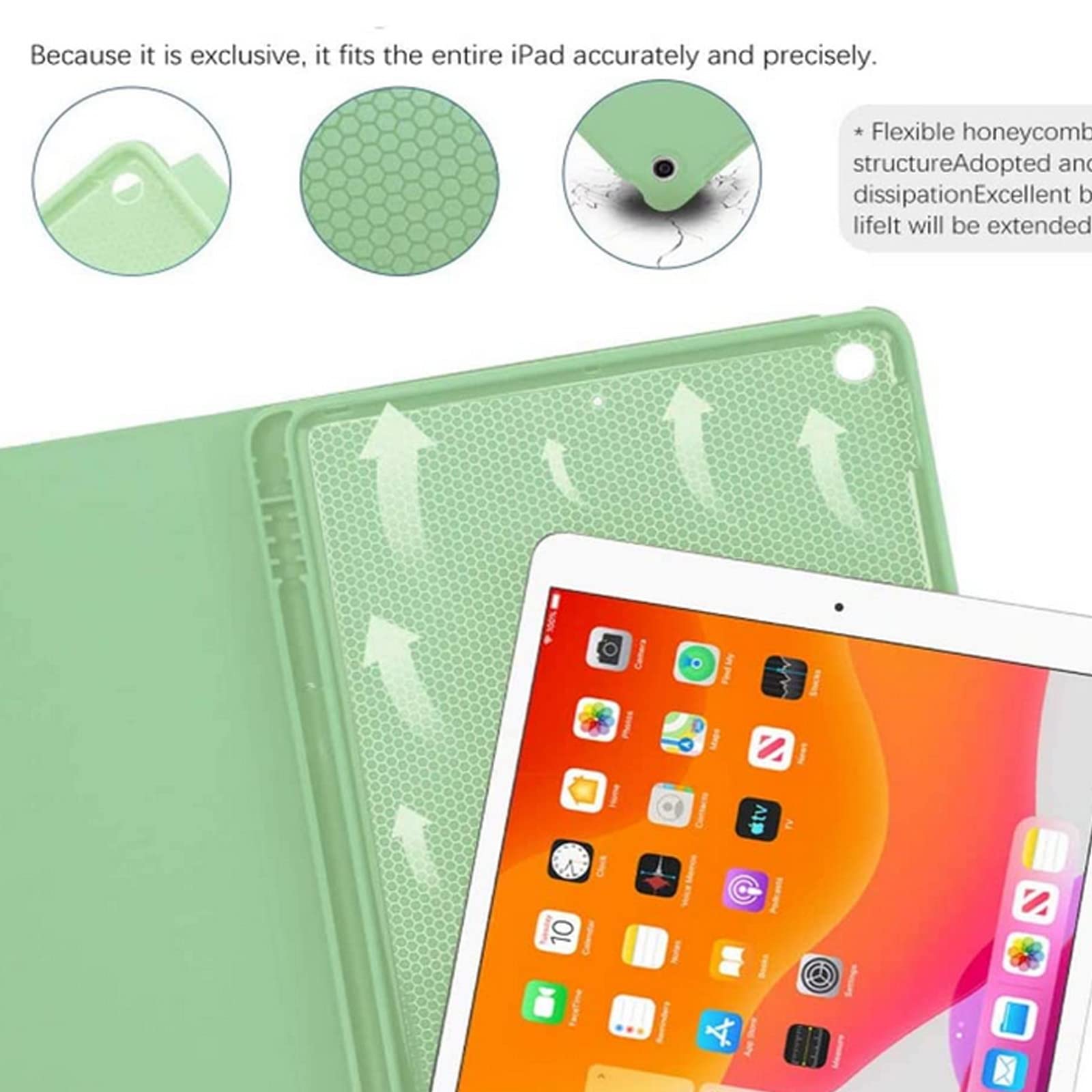 Refurbished Toetsenbord hoes voor iPad 2017/2018 (Zwart) (15433