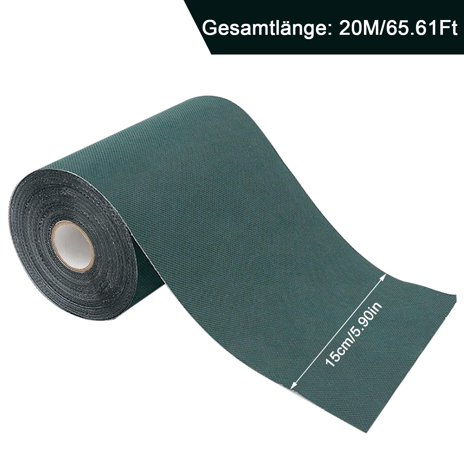 Ruban adhésif pour gazon artificiel - Bande de connexion autocollante pour bordure de pelouse - Pour fixation des joints - Ruban de couture de jardin - 15 cm x 20 m