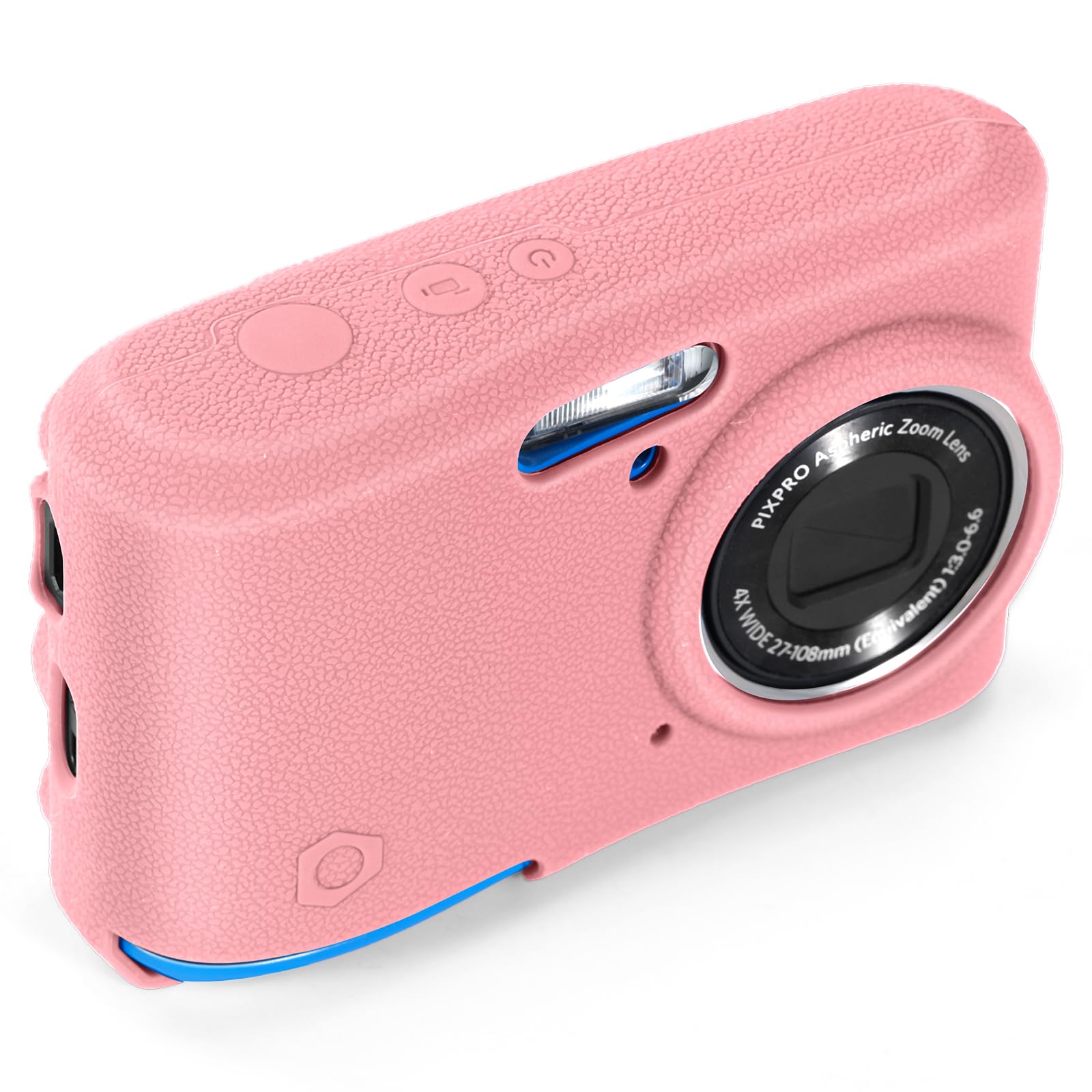 Case for Kodak PIXPRO FZ45 Non Slip Textured Soft Silicone Protective Case -Slim Anti-Slip Durable Shockproof Camera Cases (Pink)