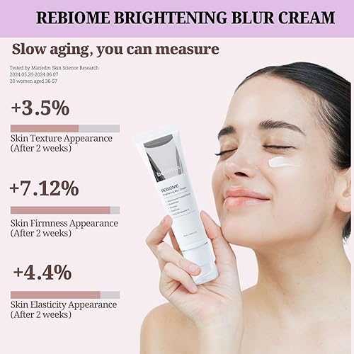 Miniatura 3 de Crema reafirmante antienvejecimiento para pieles maduras, secas y sensibles (Rebiome Brightening Blur Cream) Una crema hidratante suave y nutritiva