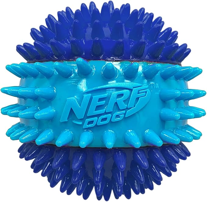Juguete para Perro Nerf Dog Pelota con Púas y Sonido TPR 3.7 Pulgadas miniatura 2