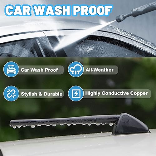 Miniatura 4 de Anina Mástil de antena de coche de 7 pulgadas para Mazda 3 Mazda 5 Mazda 6 CX-7 AMFM 2004-2012, antena de goma para auto a prueba de lavado (negro)