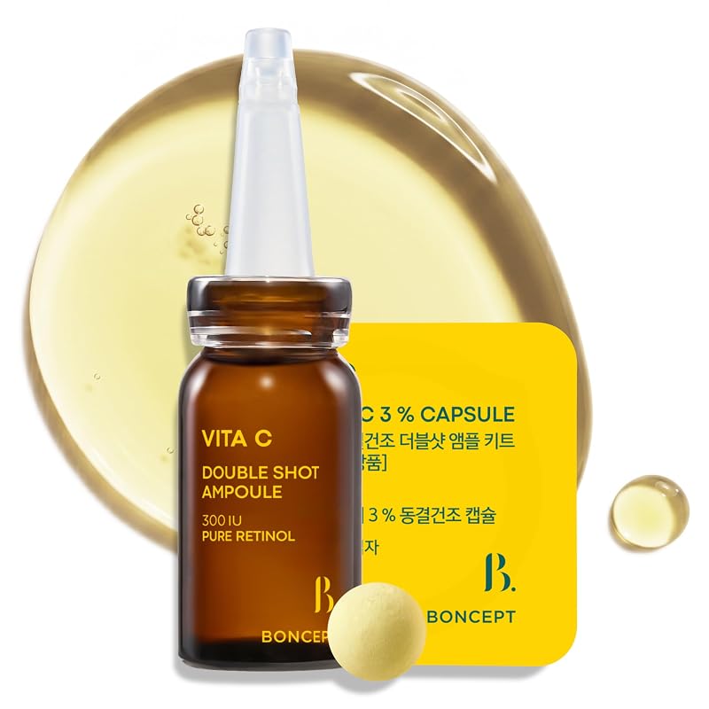 Sérum facial BONCEPT com vitamina C e retinol, 10 mL