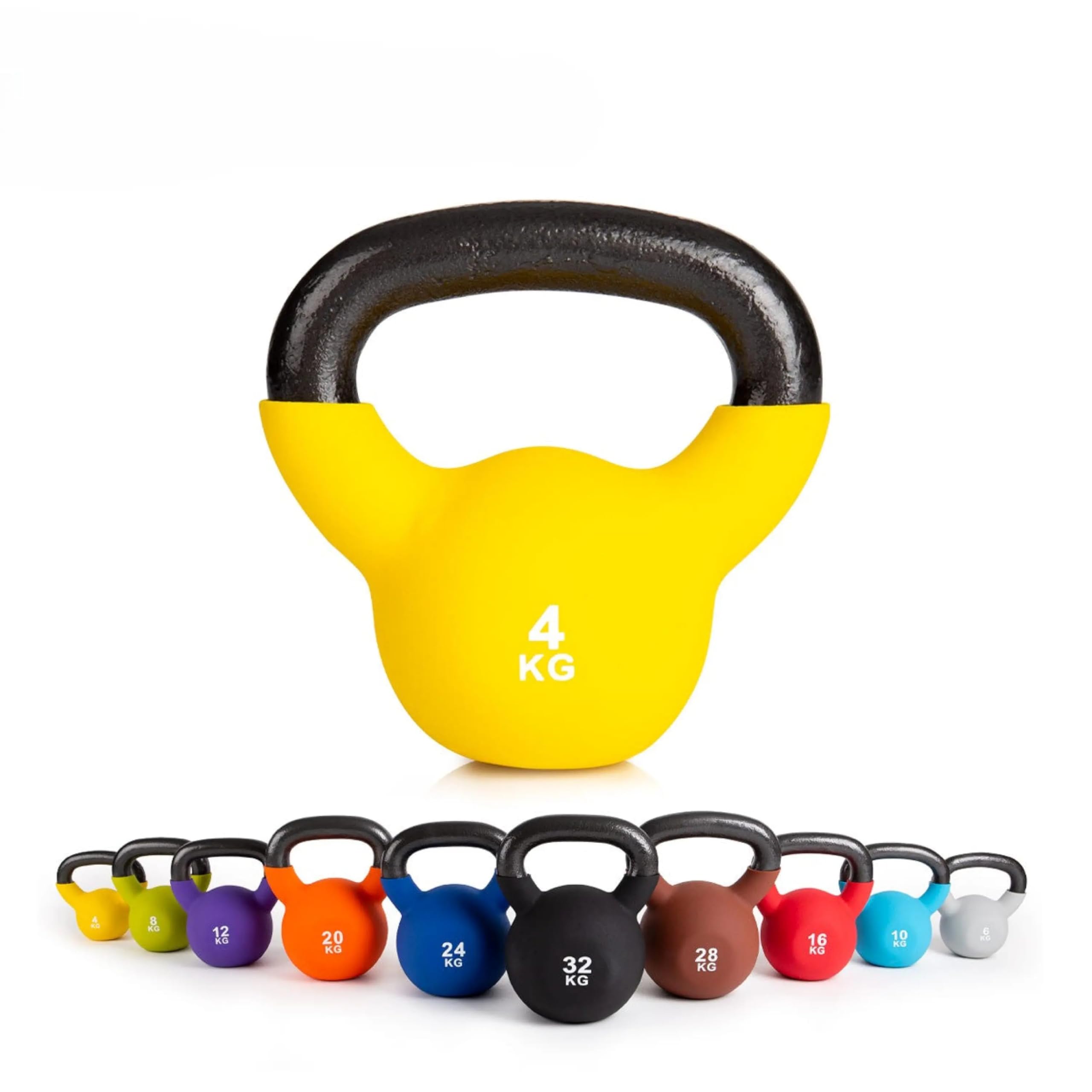 Kettlebell, Gusseisen, verschiedene Gewichtsklassen, 4-32 Kg, multifunktionales Trainingszubehör