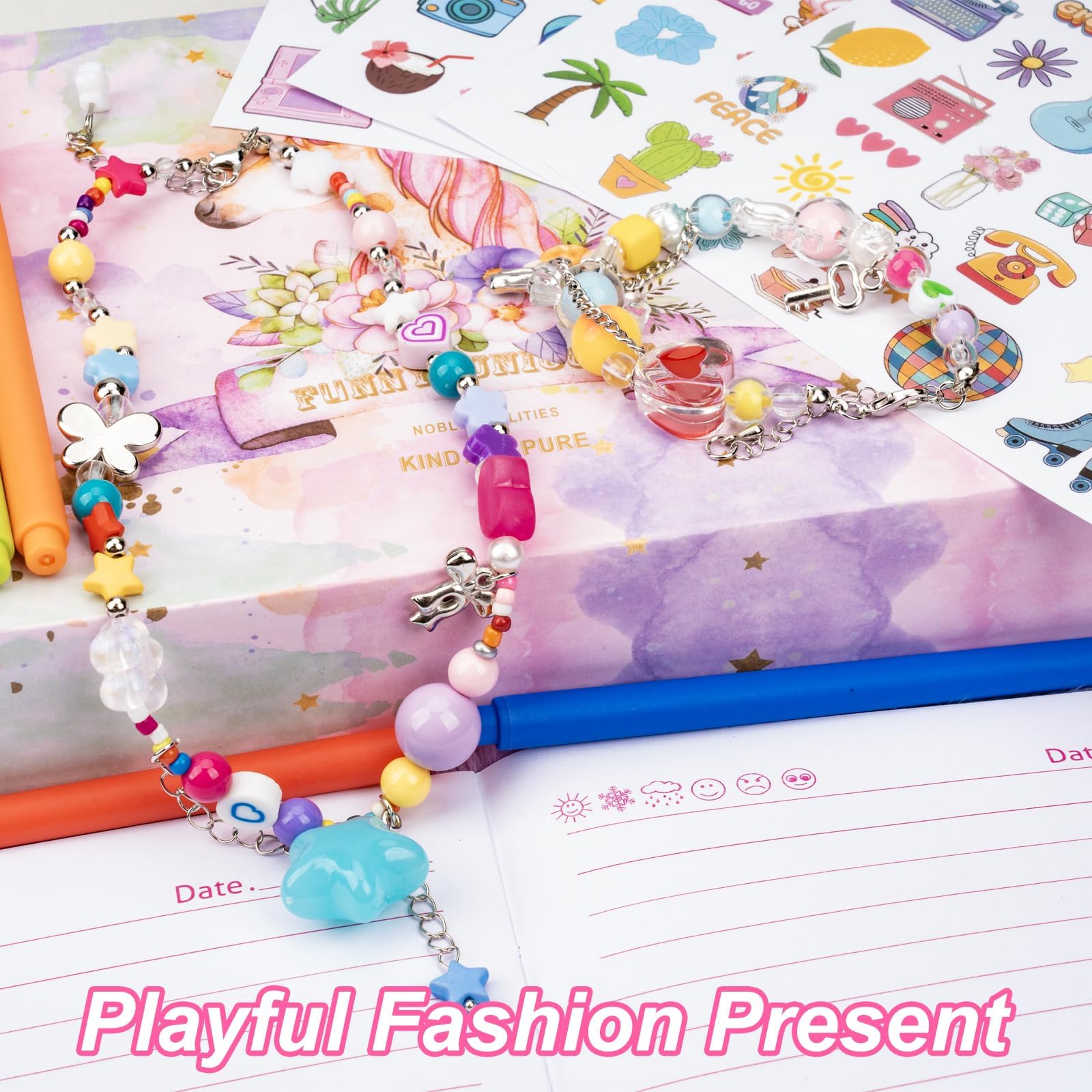 PESLNG - Journal intime pour filles avec serrure, carnet de notes en peluche avec cadenas, carnet privé pour enfants, blocs-notes cadeaux pour l'école, le bureau, les voyages (Licorne de rêve, Multi