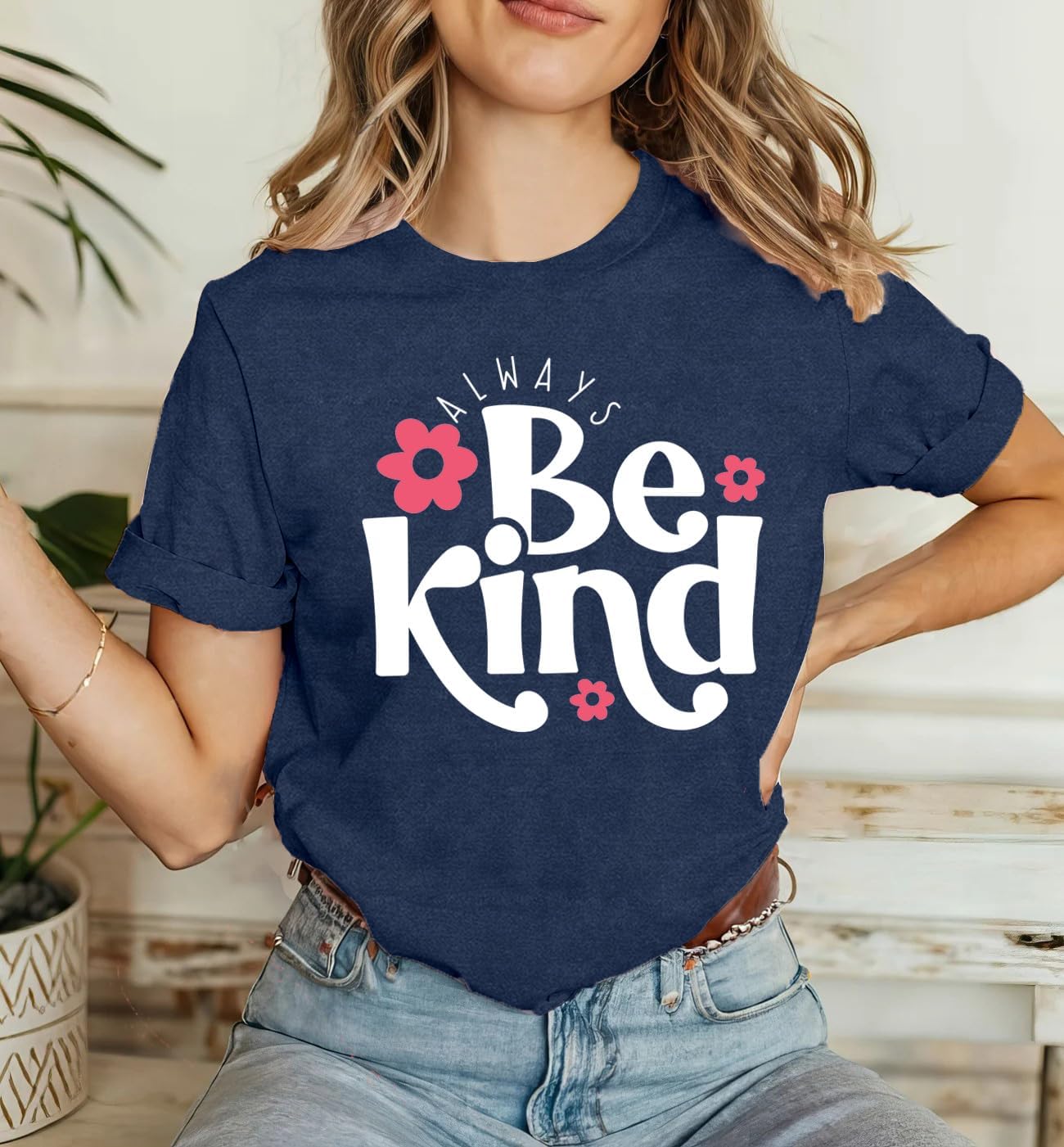 Be Kind Shirt for Women Kindness Teacher T-Shirt Inspirational Teacher Tee Tops - Image 3