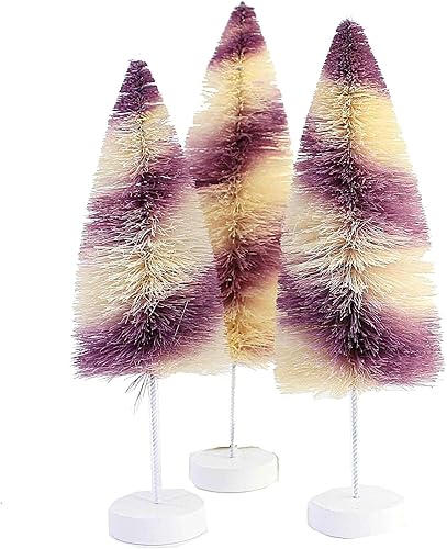 Bethany Lowe Purple Stripes Delights - Juego de 3 cepillos para botellas