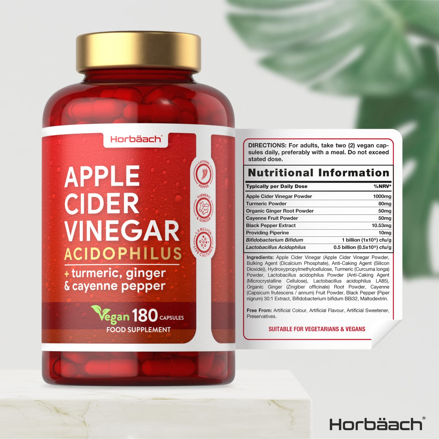 Buy Apple Cider Vinegar Capsules 1000mg 180 Count High Strength