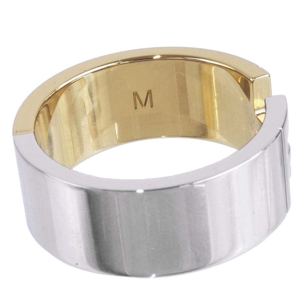 FENDI フェンディ FFモチーフ バンドリング S ゴールド シルバー FENDI - FENDI(フェンディ) リング S美品 - ゴールド×シルバー