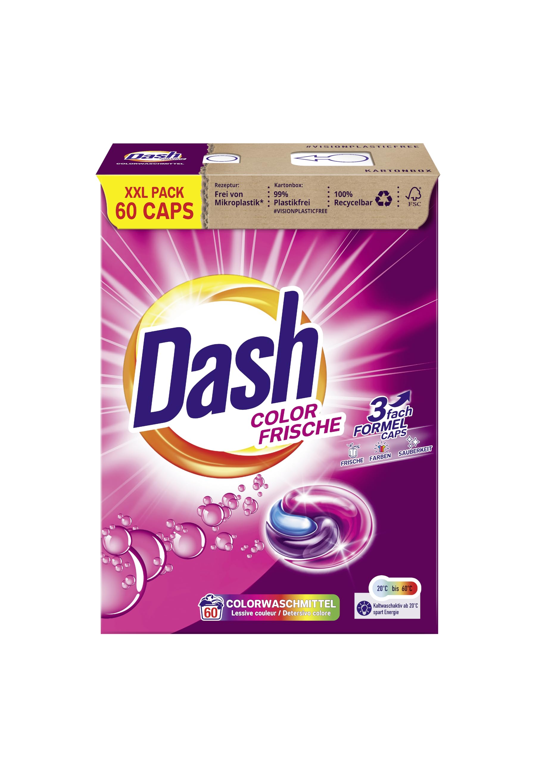 DASH Color Detergent 3in1 Kapsułki do prania 60szt