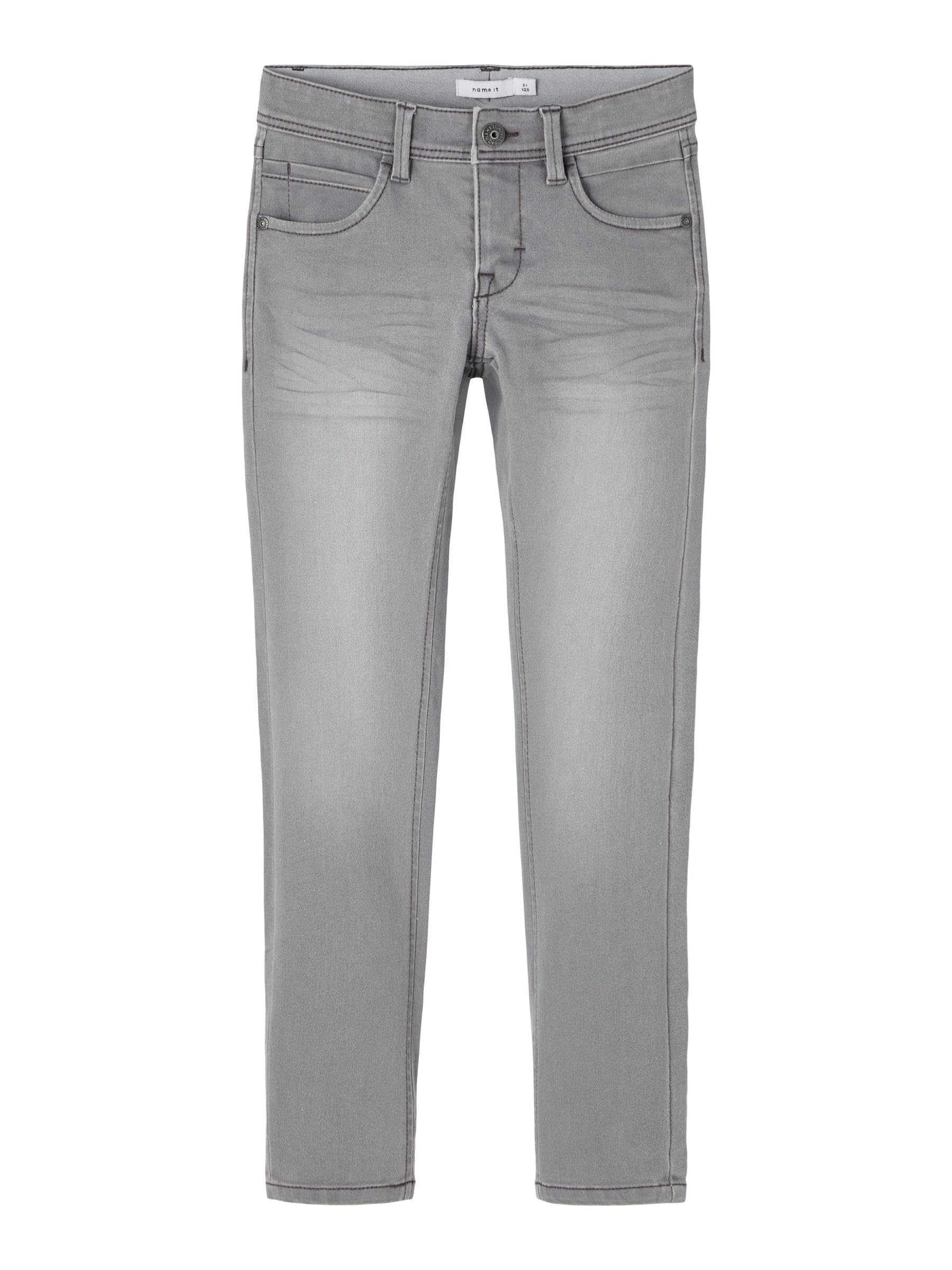 NAME IT Boy's Nkmsilas Xslim Jeans 2002-Tx Noos, Medium Grey Denim, 10 Years